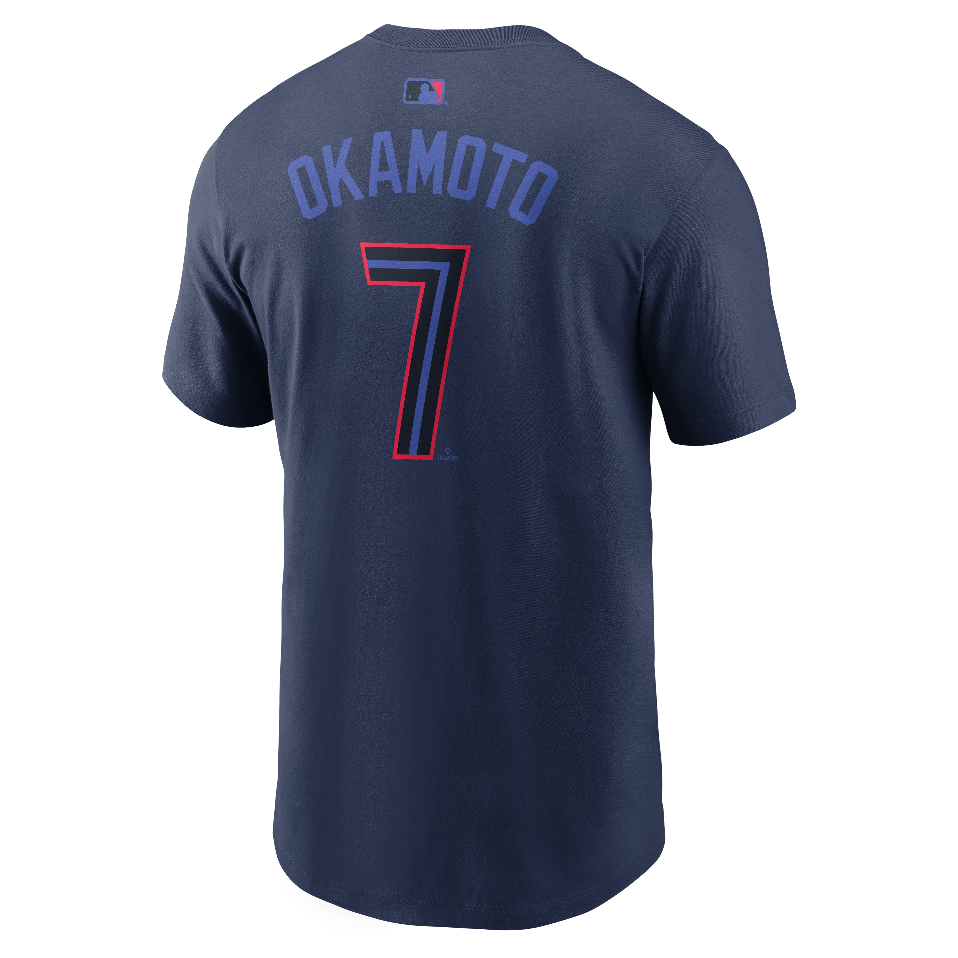 Toronto Blue Jays Kazuma Okamoto #7 Nike City Connect Name & Number T-Shirt - Image 2