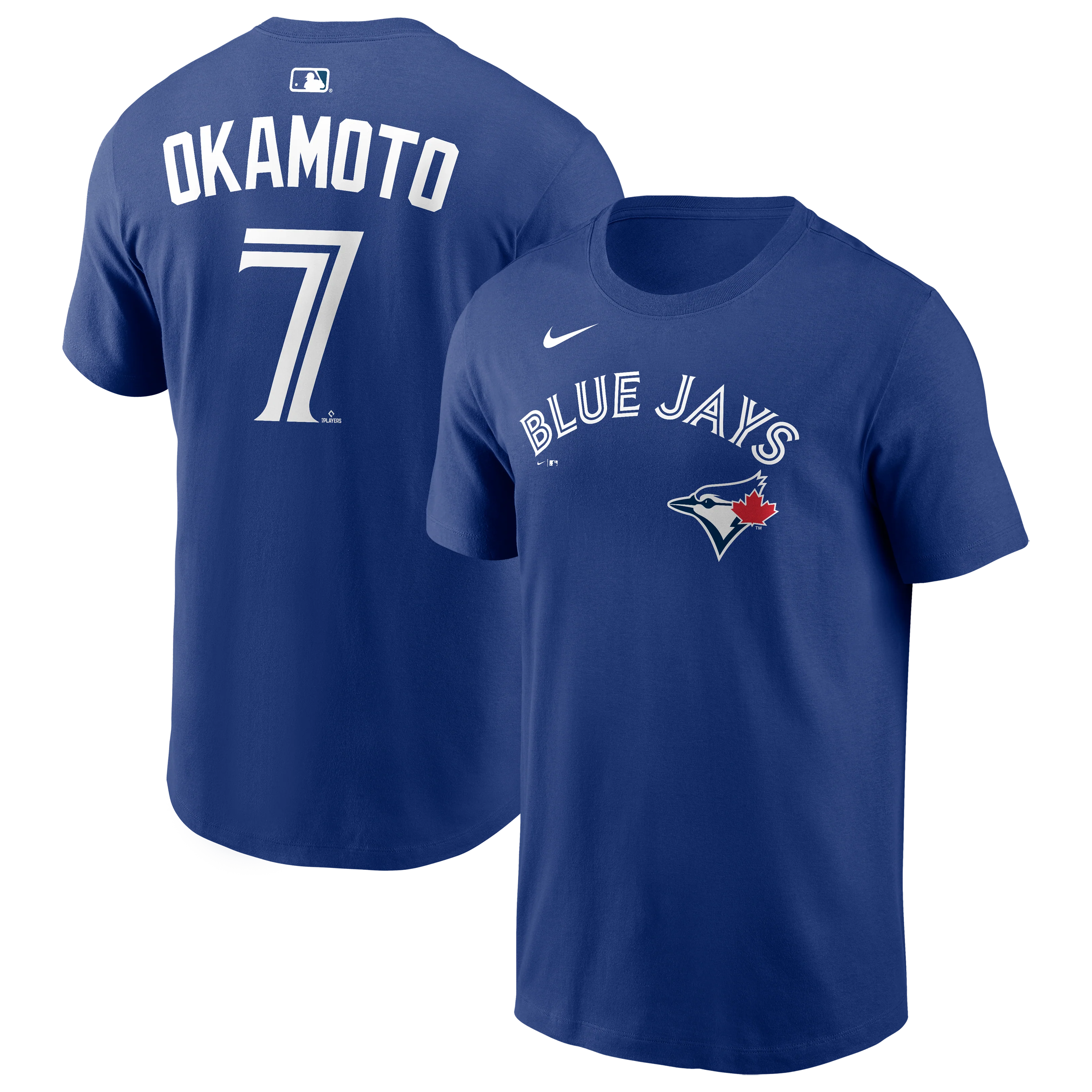 Toronto Blue Jays Kazuma Okamoto #7 Nike Royal Fuse Name & Number T-Shirt