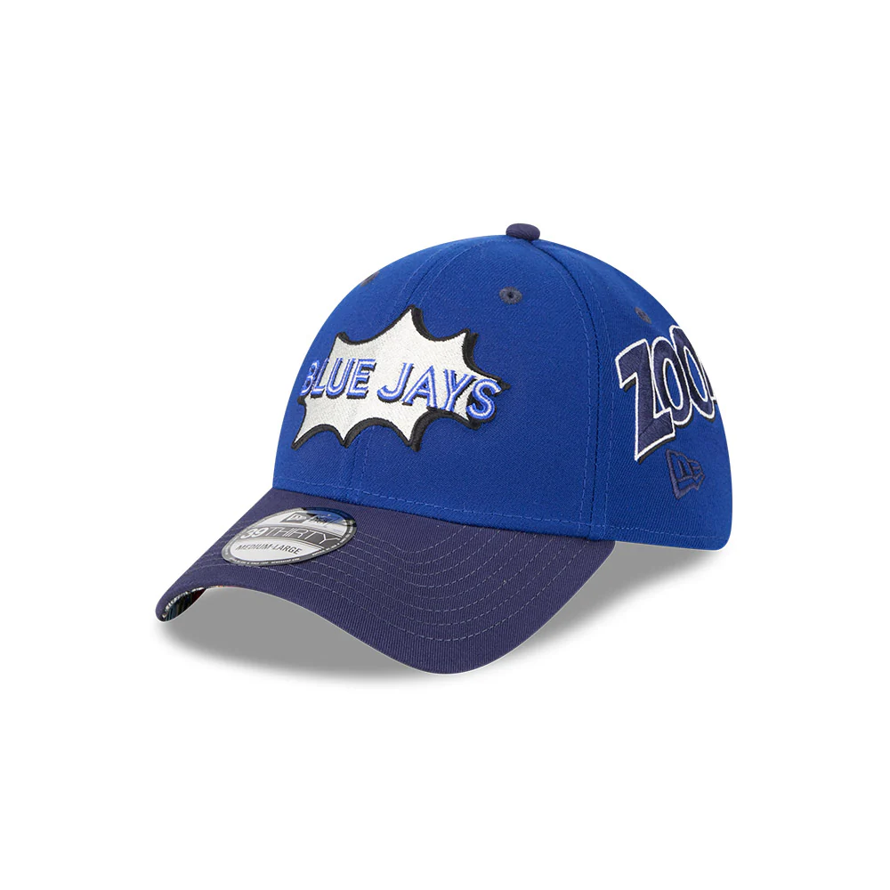 Toronto Blue Jays 2025 Player Weekend New Era - 39THIRTY Flex Hat - Blue - Image 2