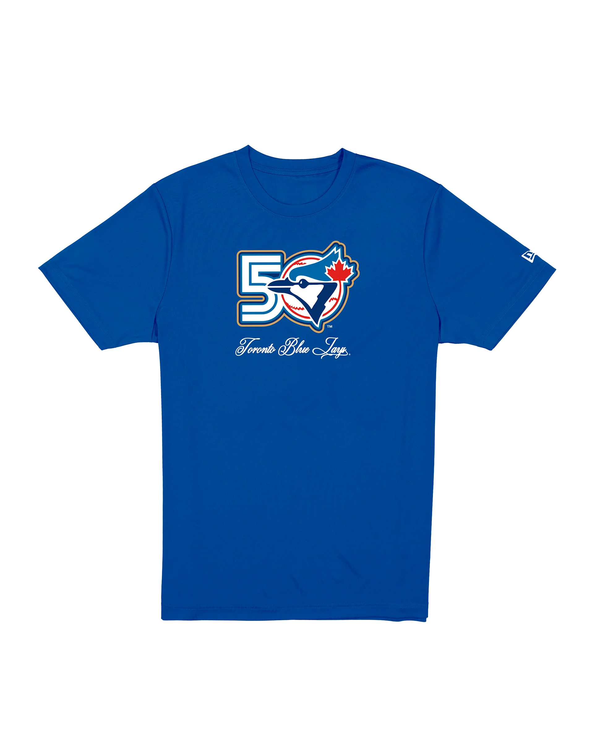 Toronto Blue Jays New Era 50th Season Anniversary T-Shirt - Royal Blue