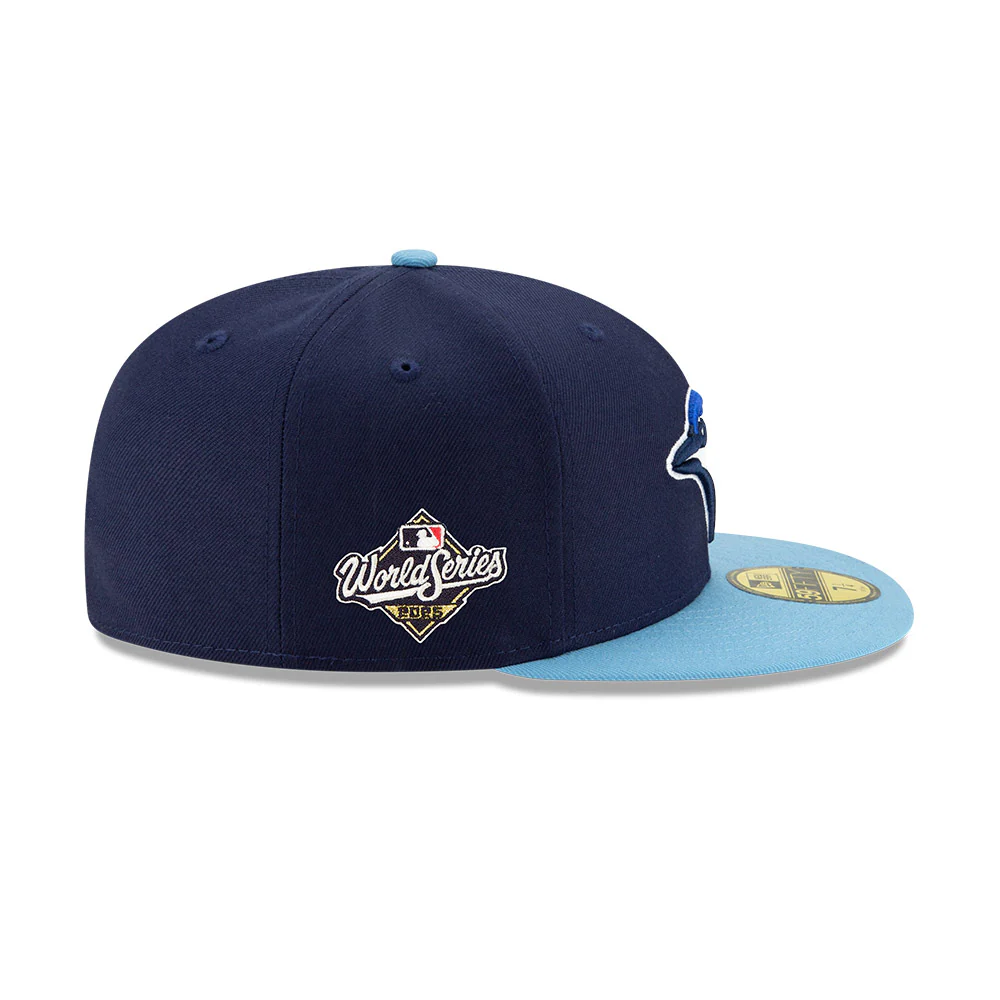 Toronto Blue Jays New Era Navy/Powder Blue Alternate 4 - 2025 World Series 59FIFTY Fitted Hat with Embroidered WS - Image 2