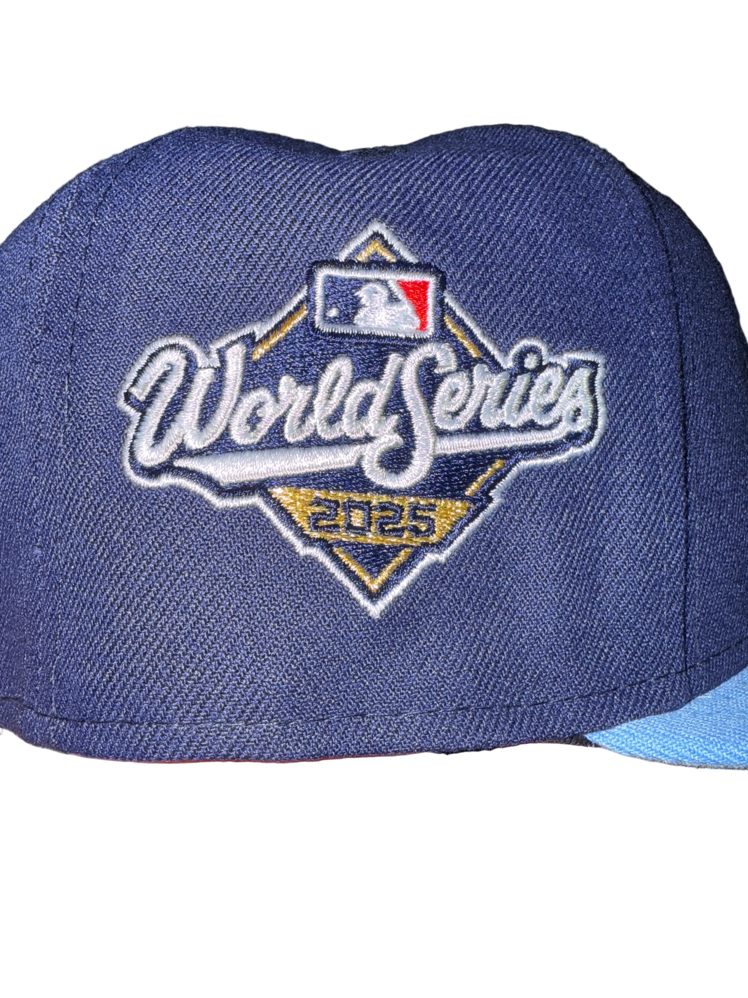 Toronto Blue Jays New Era Navy/Powder Blue Alternate 4 - 2025 World Series 59FIFTY Fitted Hat with Embroidered WS - Image 6