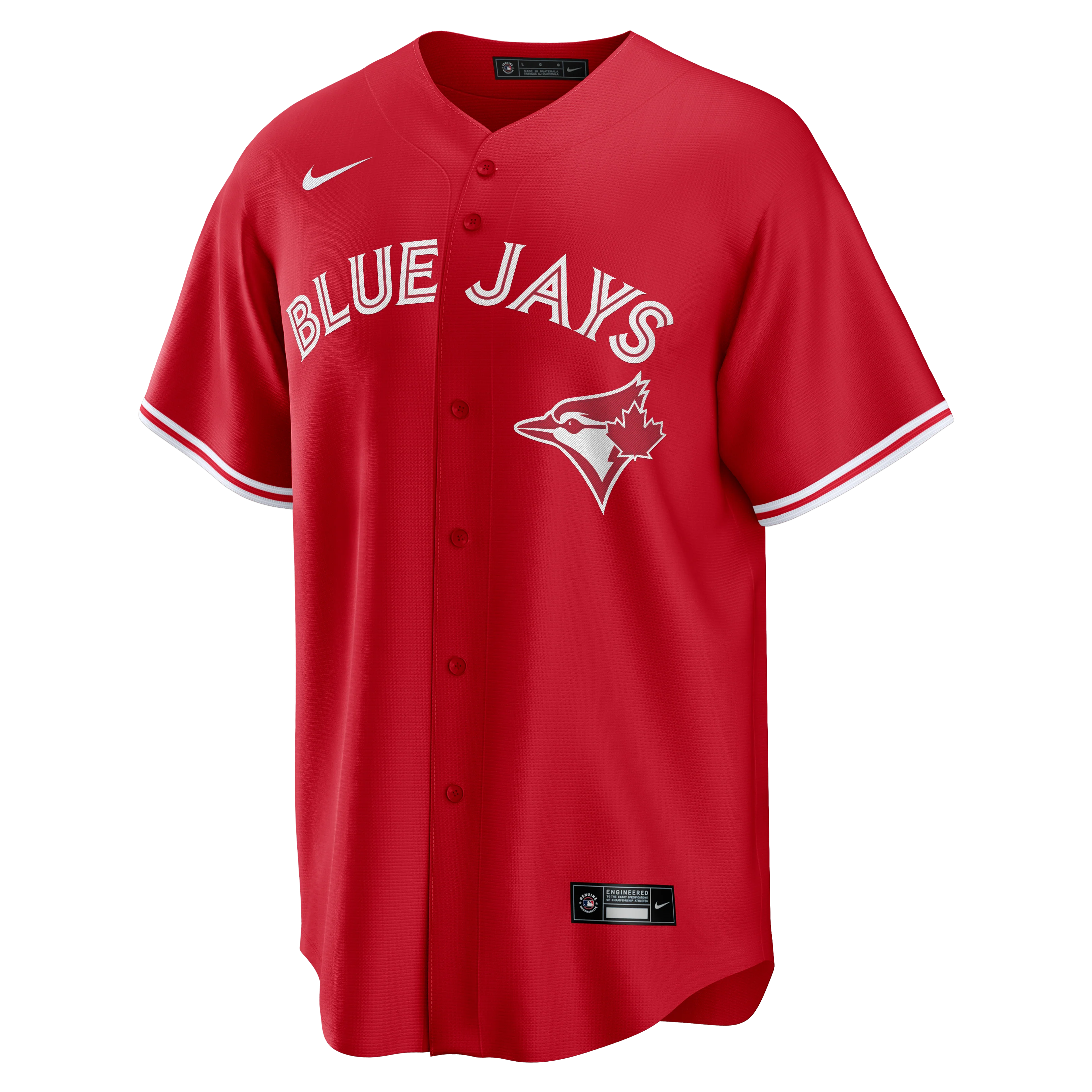 Toronto Blue Jays Nike Blank Replica Team Jersey - Red - Image 2