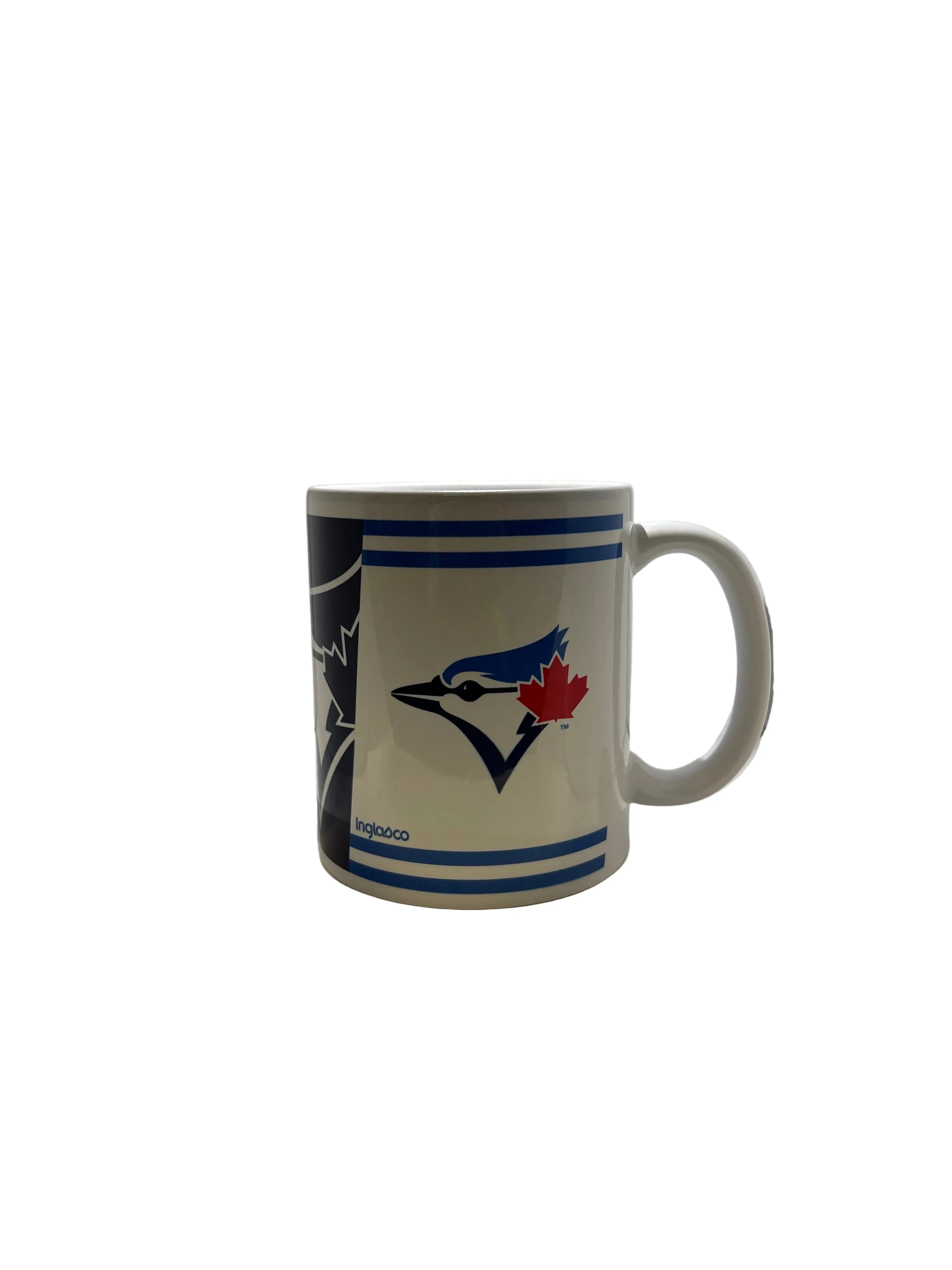 Toronto Blue Jays Triple Logo 11oz Sublimated Mug - White/Blue - Image 3