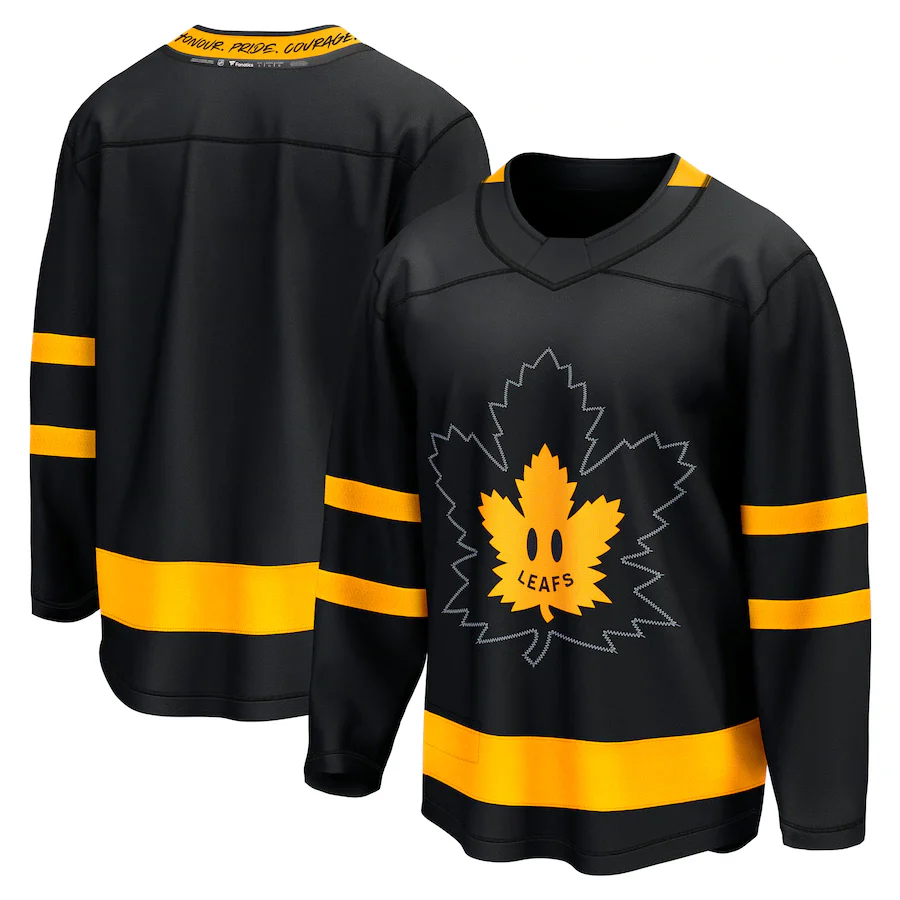 Toronto Maple Leafs Fanatics Branded Black - Alternate Premier Breakaway Reversible Jersey - Flip - Image 2