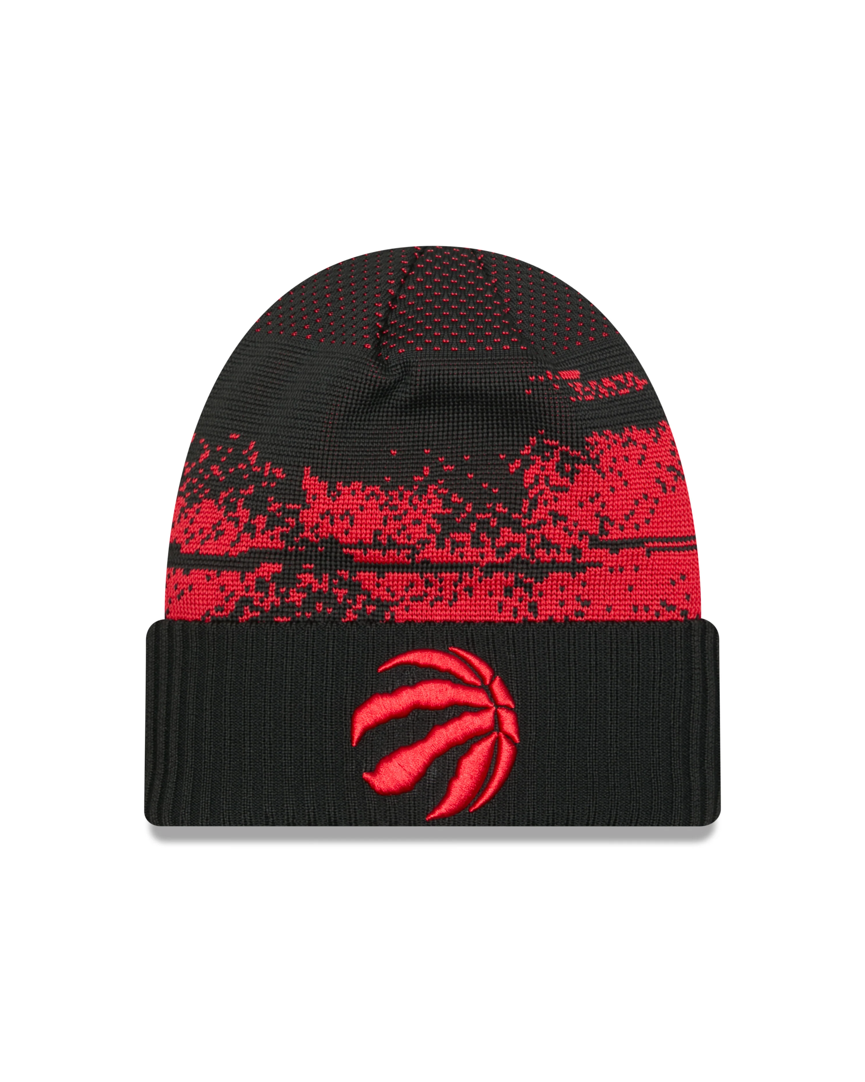 Toronto Raptors 2024 Tip-Off Official New Era Knit Toque Hat - Black