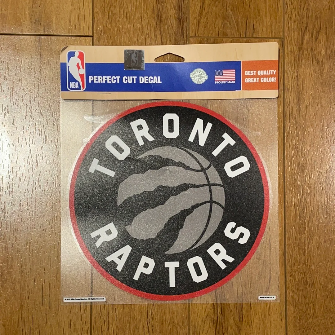 Toronto Raptors NBA 8 X 8 Round Clear Vinyl Decal - Image 2