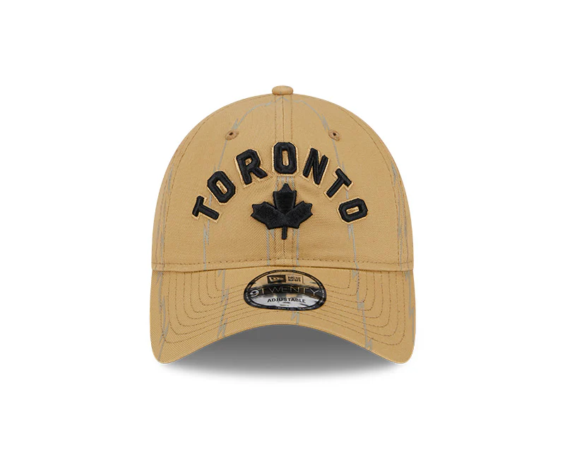 Toronto Raptors New Era 23/24 City Edition 9TWENTY Adjustable Hat - Tan - Image 2