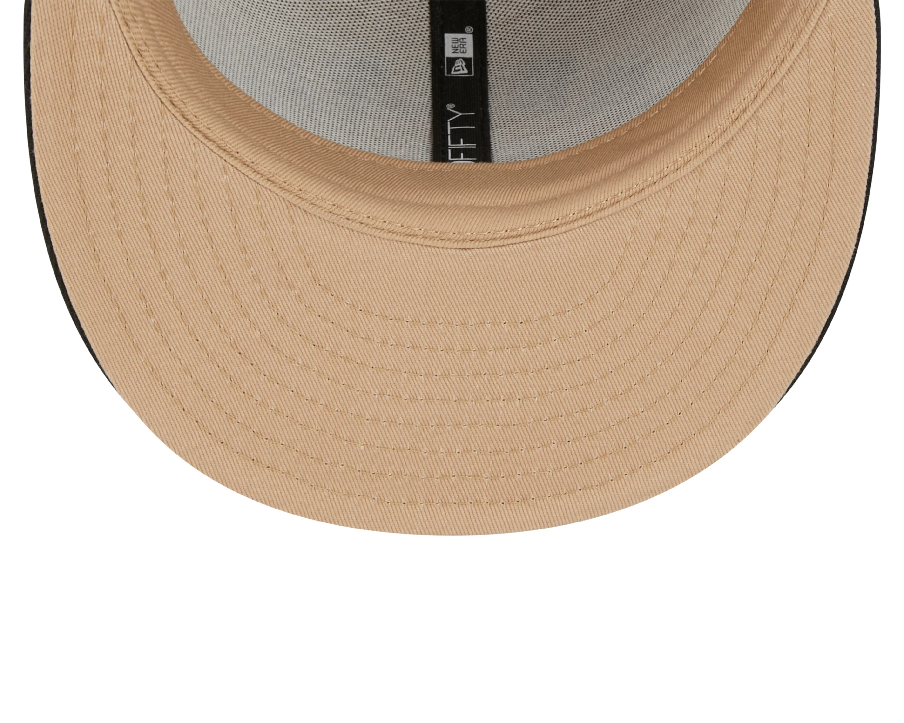 Toronto Raptors New Era City Edition 23/24 59FIFTY Fitted Hat - Tan/Black - Image 7
