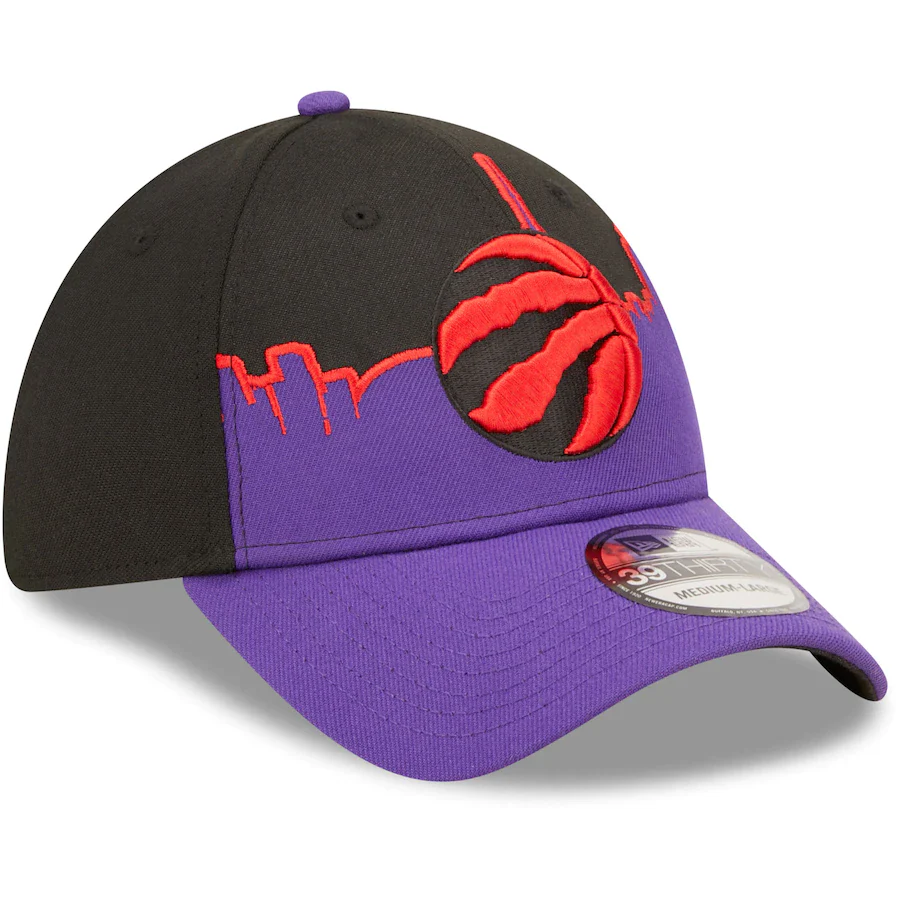 Toronto Raptors New Era Purple/Black 2022 Tip-Off 39THIRTY Flex Hat - Image 3
