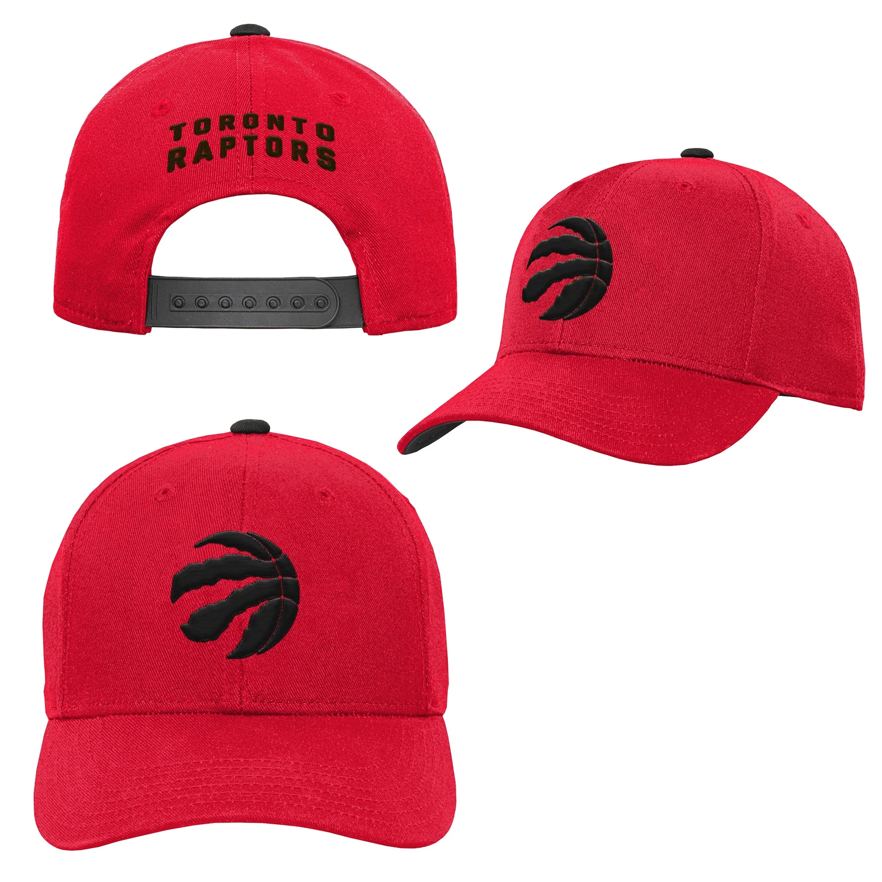 Youth Toronto Raptors Red Precurve Hat - Image 4