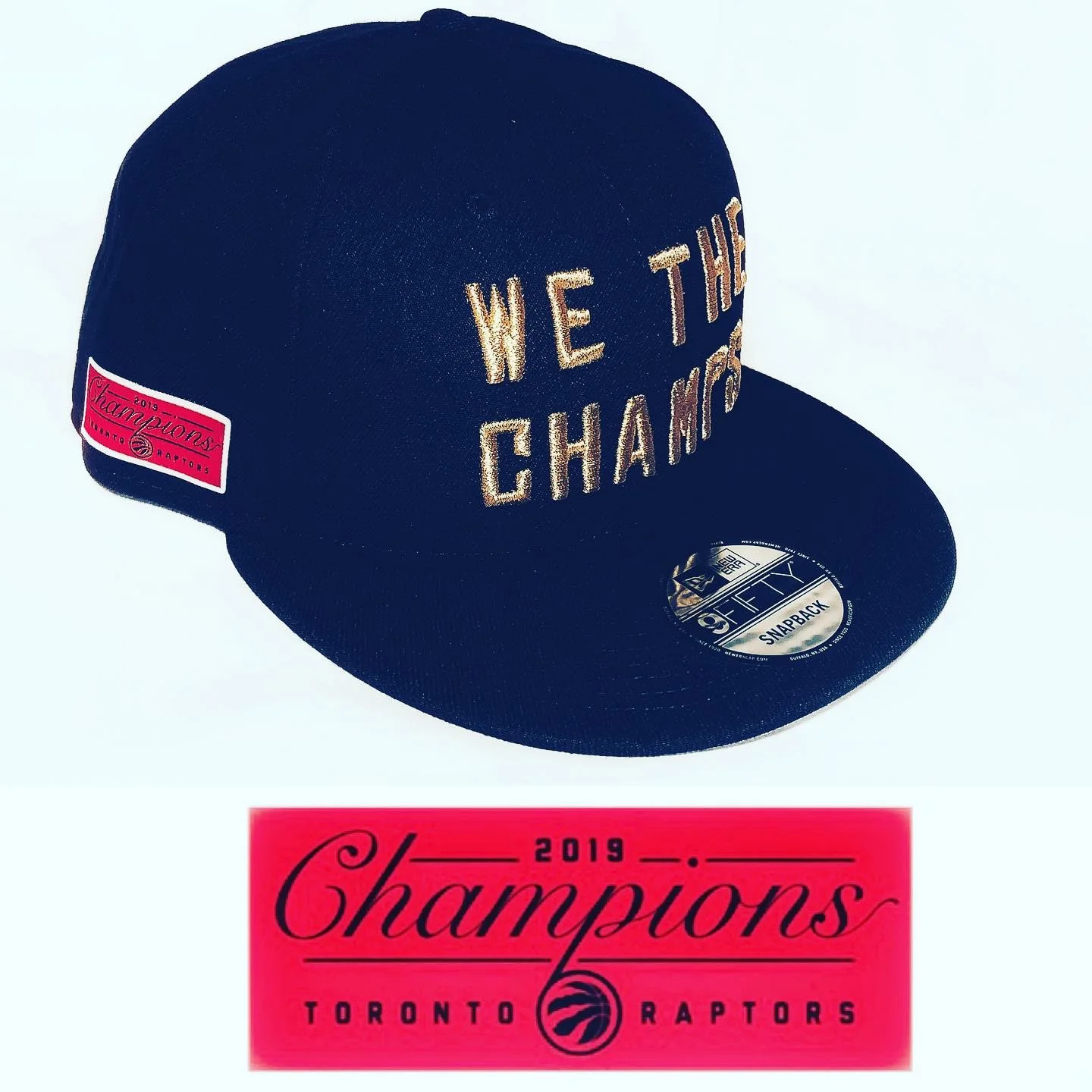 Toronto Raptors WE THE CHAMPS New Era Champions Side Patch Side Snapback - Image 5