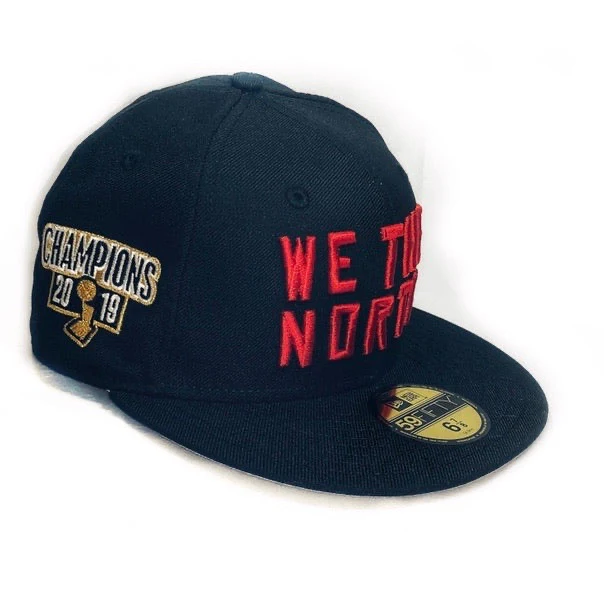 Toronto Raptors We The North Champions Patch NBA Black/Red 59FIFTY New Era Fitted Hat - Image 2