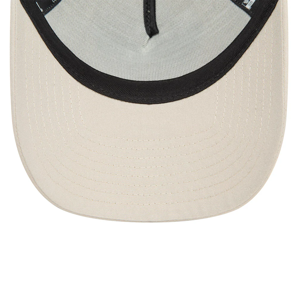 Tottenham Football Club Purple Gold Logo Cream / Black Trucker New Era Adjustable Hat - Image 2
