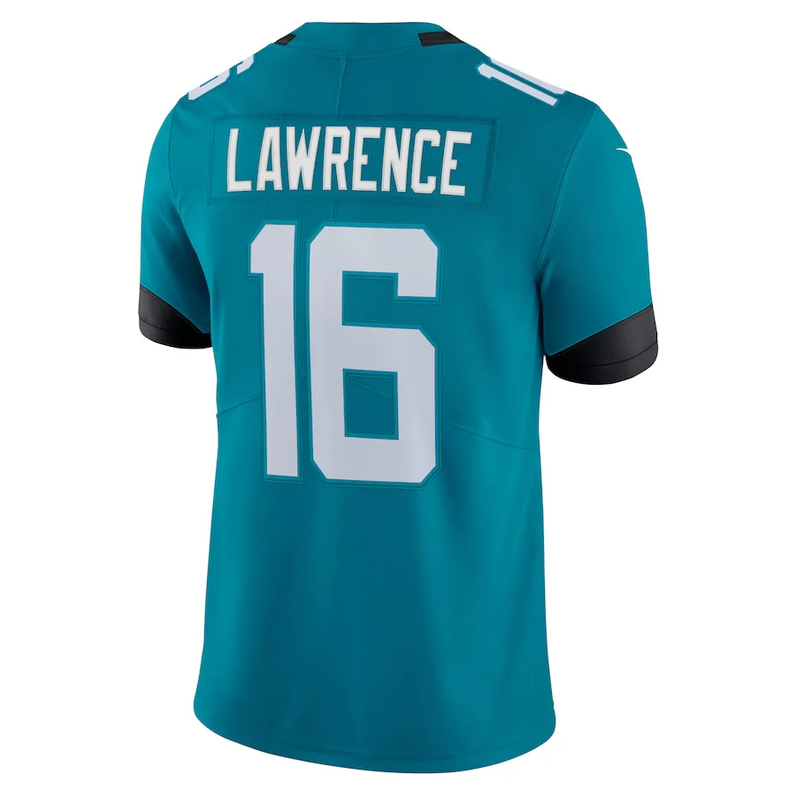 Trevor Lawrence Jacksonville Jaguars Teal Nike Vapor F.U.S.E Limited Jersey - Image 3
