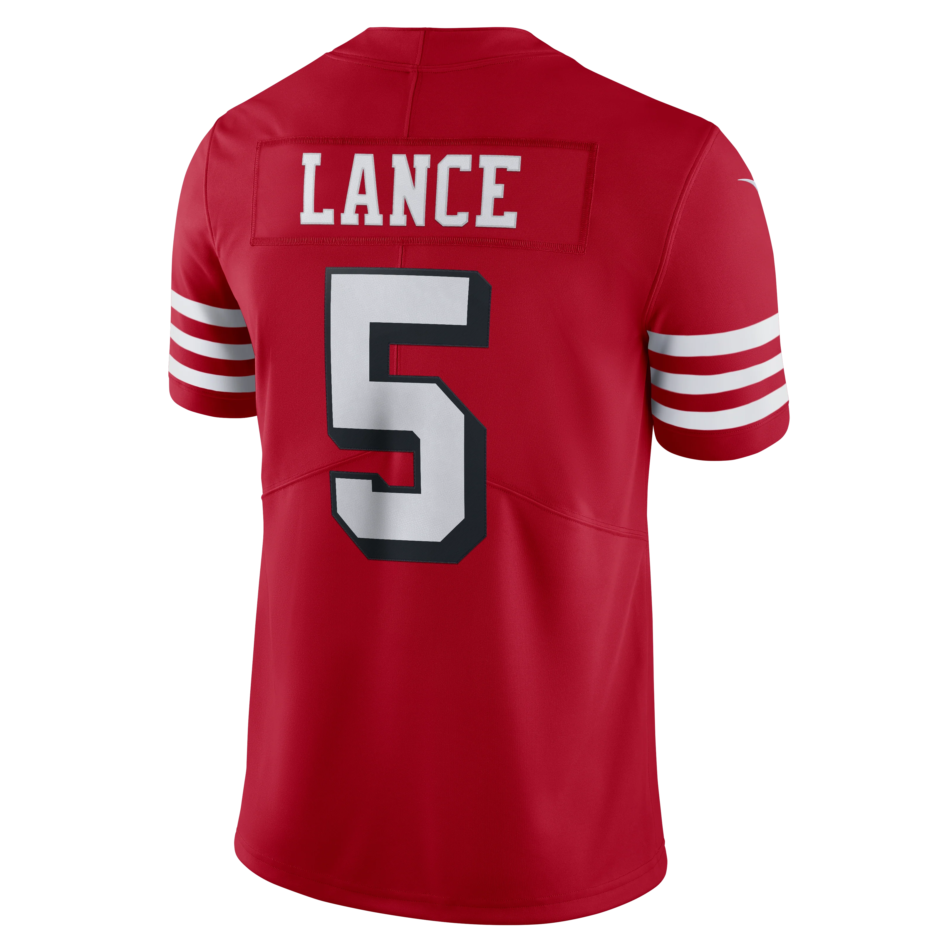 Trey Lance San Francisco 49ers Red Alternate Nike Vapor F.U.S.E Limited Jersey - Image 2