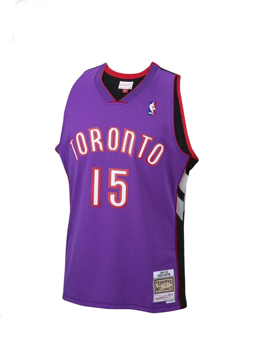 Vince Carter Toronto Raptors Mitchell & Ness 1999-00 Hardwood Classic Swingman Purple Jersey - Image 3