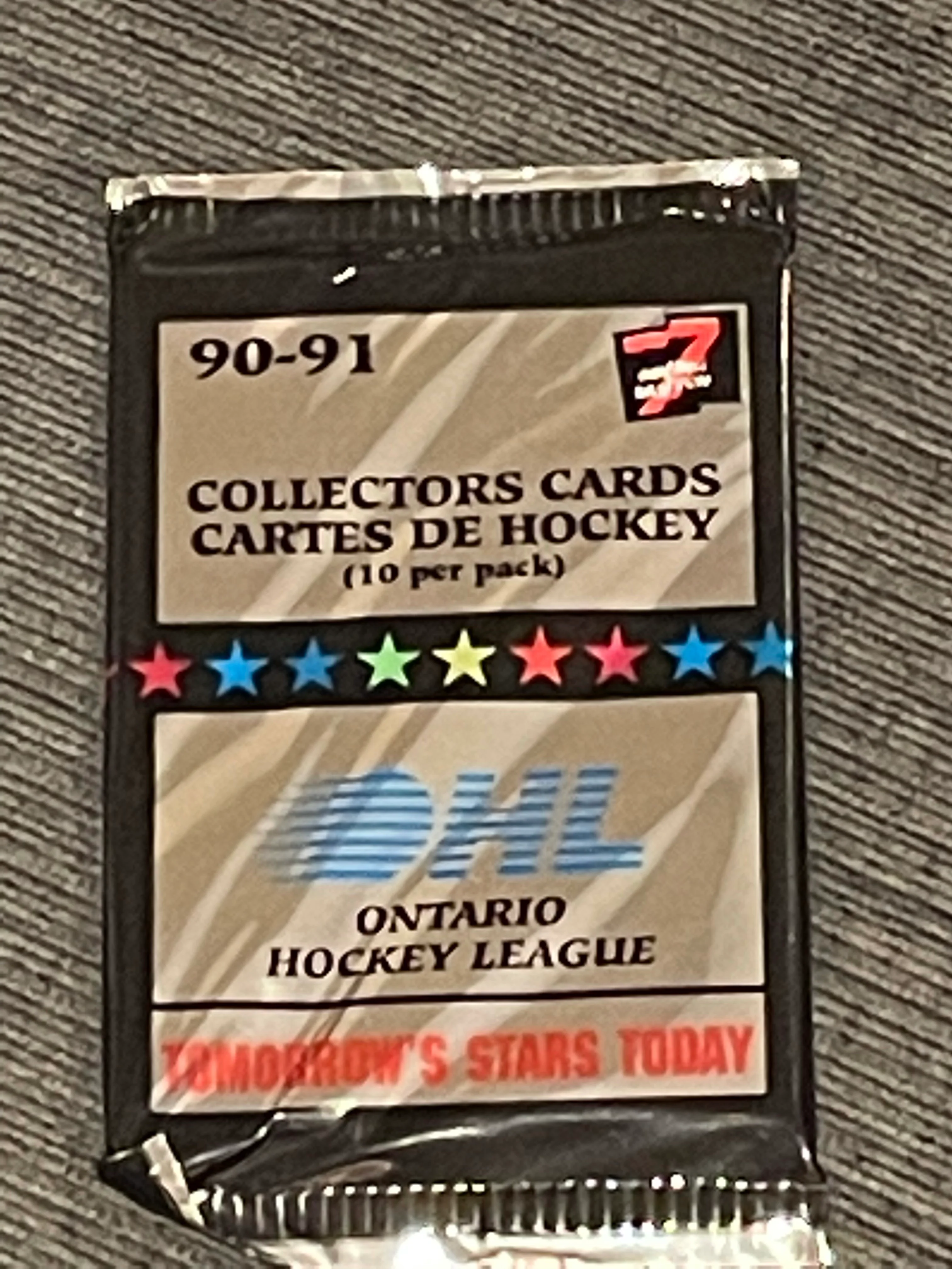 VINTAGE 1990-91 OHL 7th Inning Sketch Hockey Cards -1 Pack / 10 Cards