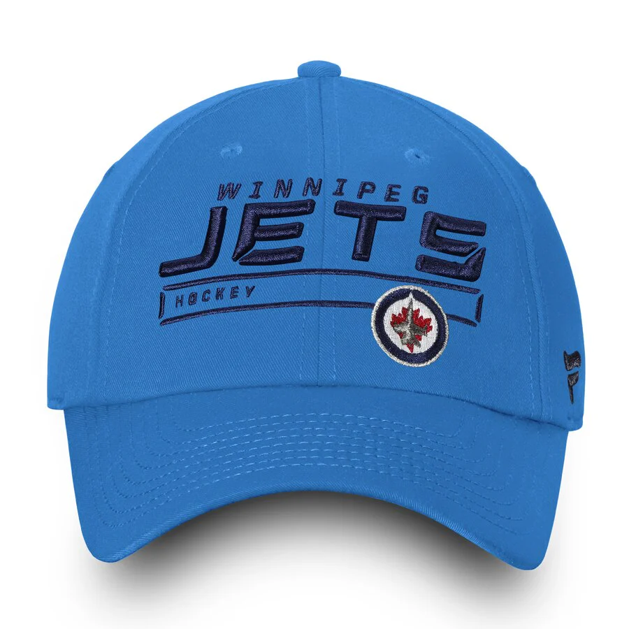 Winnipeg Jets Fanatics Authentic Pro Rinkside Fundamental Adjustable Hat - Blue - Image 3