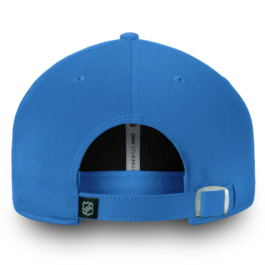 Winnipeg Jets Fanatics Authentic Pro Rinkside Fundamental Adjustable Hat - Blue - Image 4