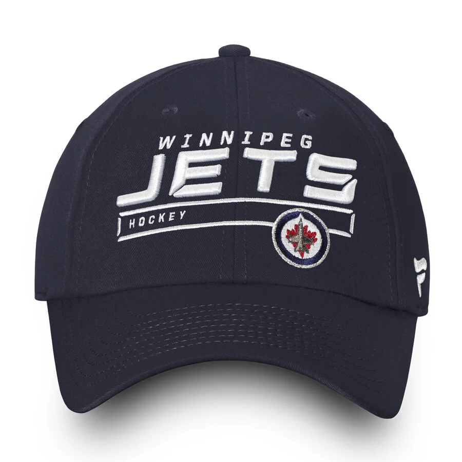 Winnipeg Jets Fanatics Authentic Pro Rinkside Fundamental Adjustable Hat - Navy - Image 3