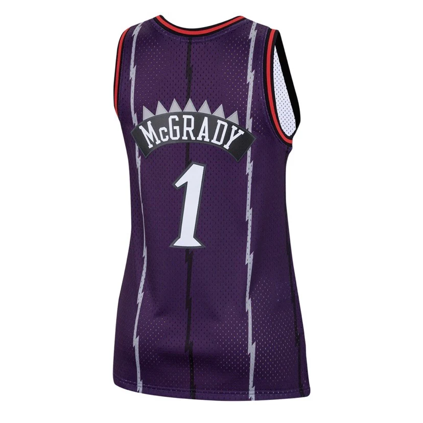 Women’s Tracy McGrady Toronto Raptors 1998-99 Purple Mitchell & Ness Hardwood Classic Swingman Jersey - Image 3