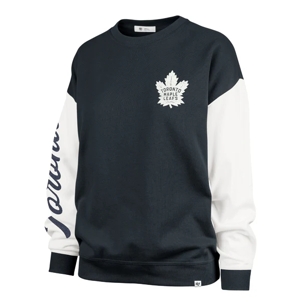 Women's Toronto Maple Leafs '47 Brand Rise Andie Crew Neck