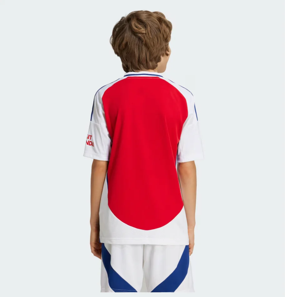 Youth Arsenal FC Adidas 24-25 Red / White / Blue Jersey - Image 3