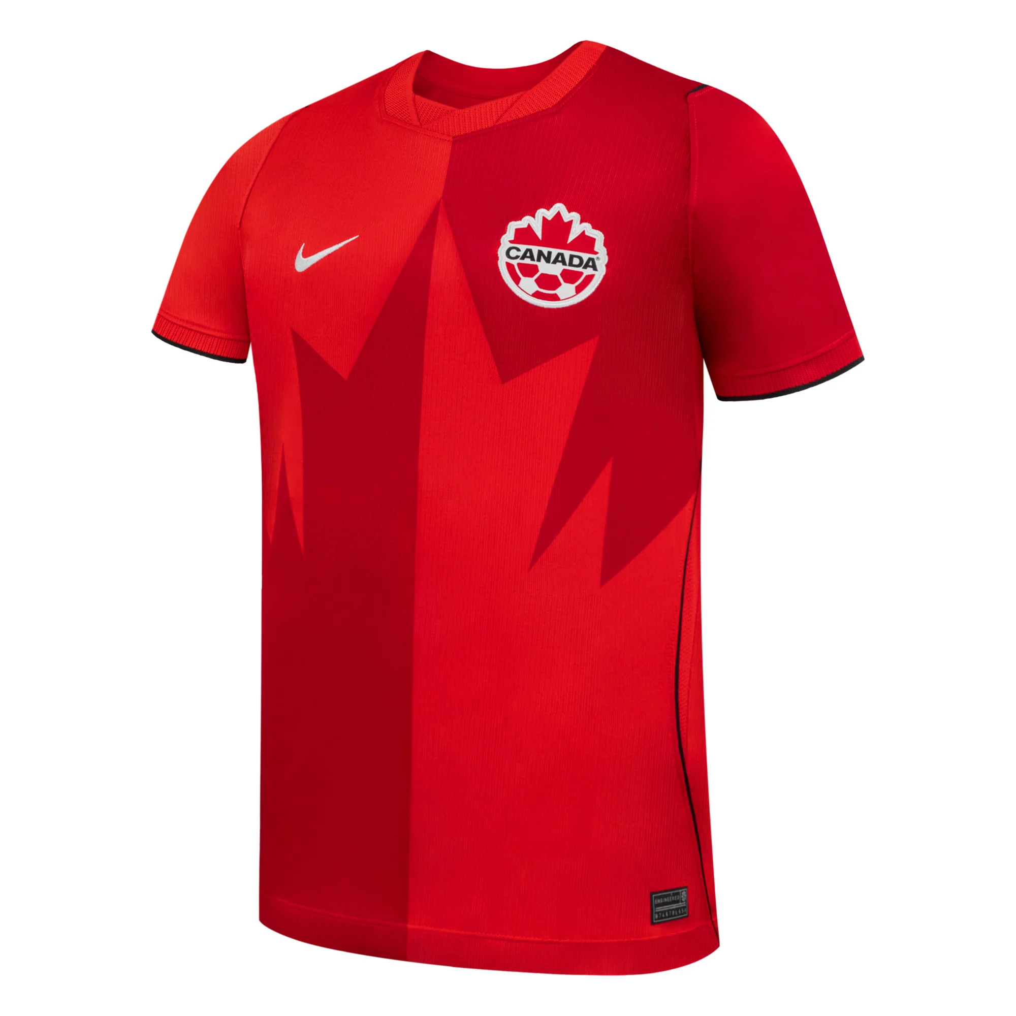 Youth Canada National Soccer Alphonso Davis #19 2026 Fifa World Cup Nike Replica Stadium Jersey - Red - Image 2