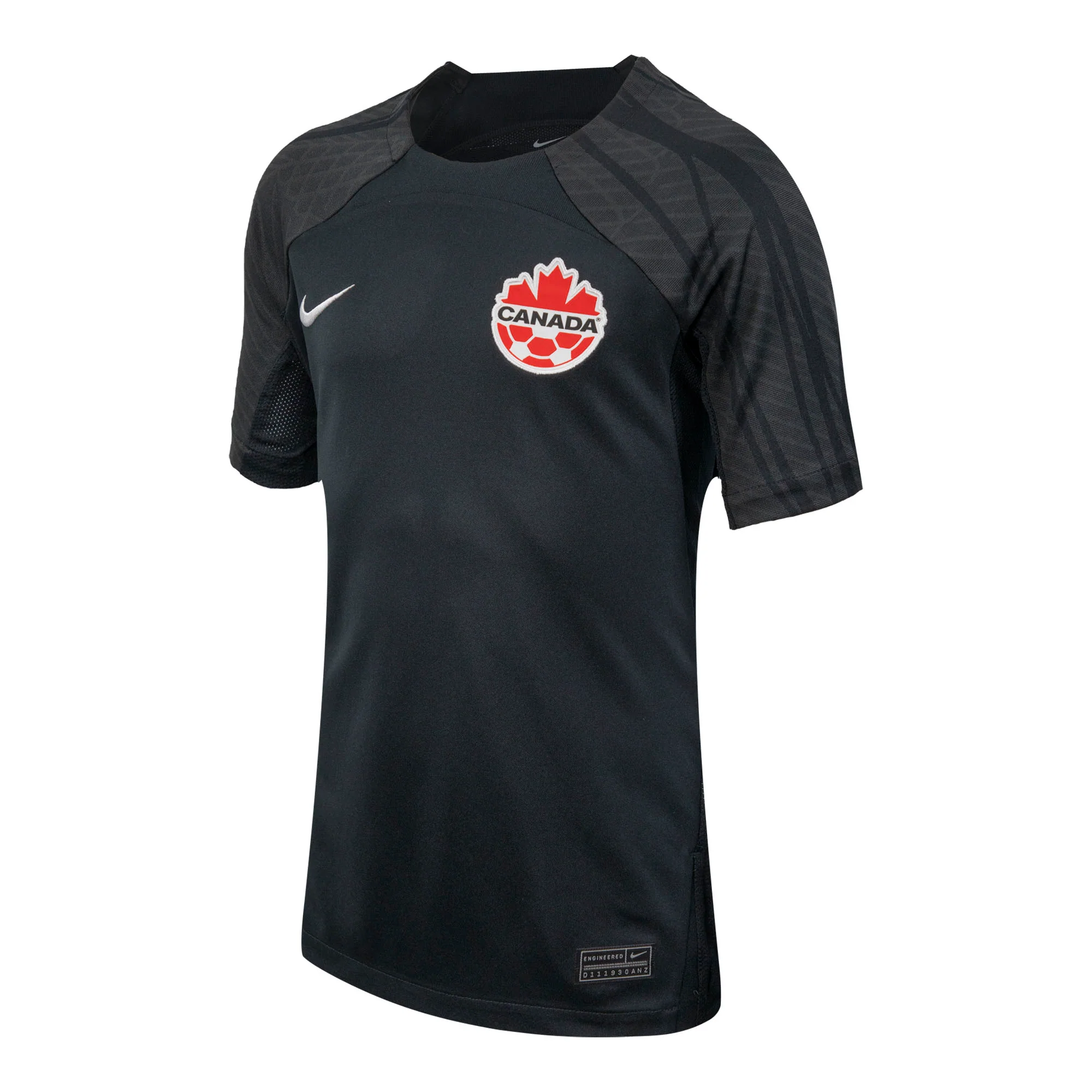 Youth Canada Soccer Nike 2023 Replica Jersey Alternate 3 - Black