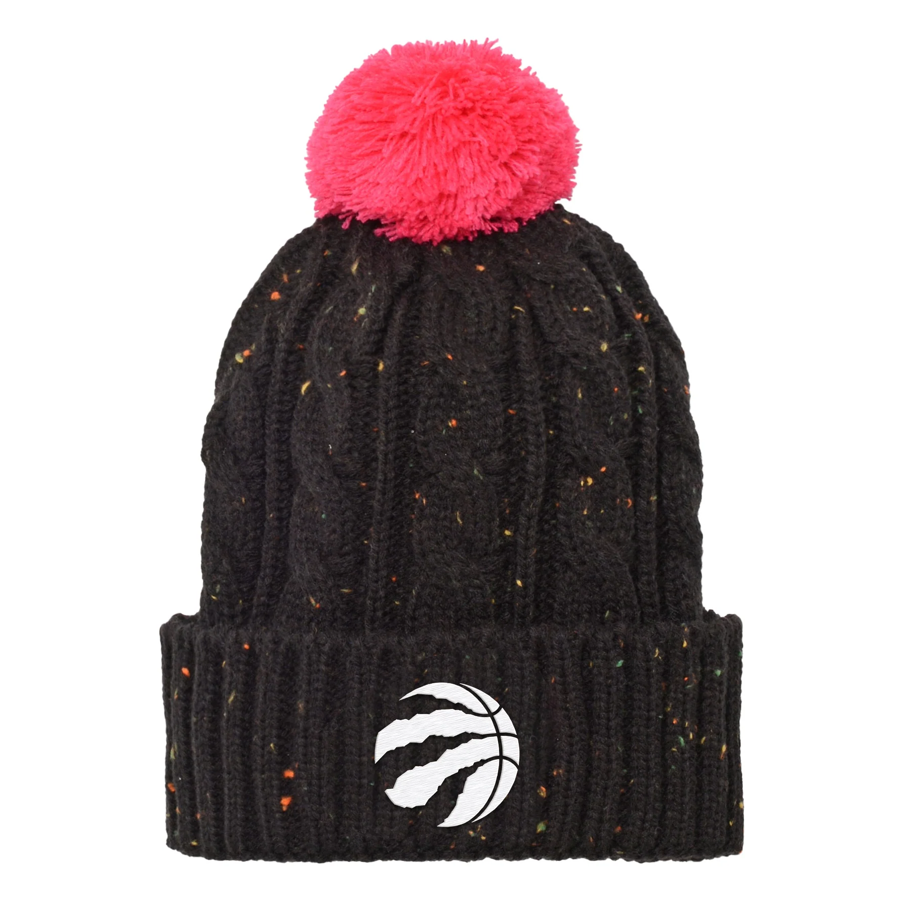 Youth Girls Toronto Raptors Sprinkle Outerstuff Knit Pom Toque - Black