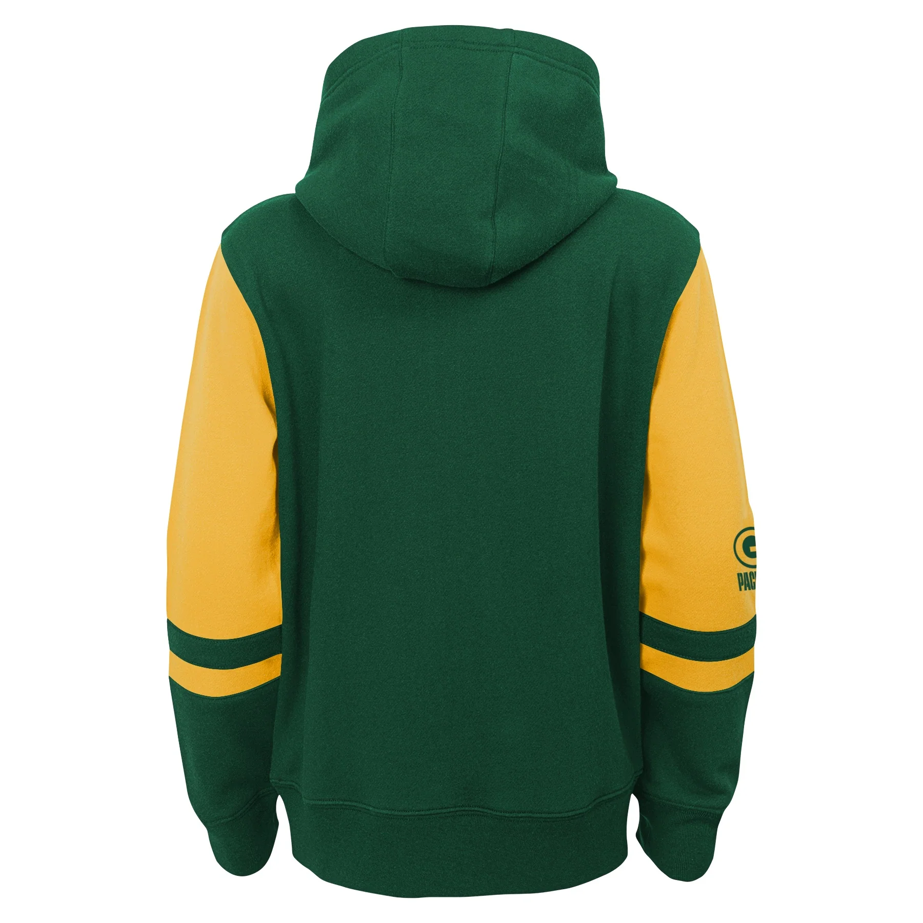 Youth Green Bay Packers Full Zip Fleece Hoodie - Image 3