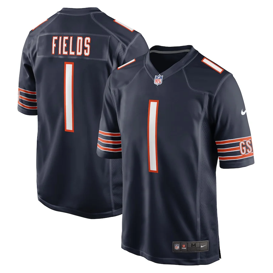 Youth Justin Fields #1 Navy Chicago Bears Nike - Game Jersey