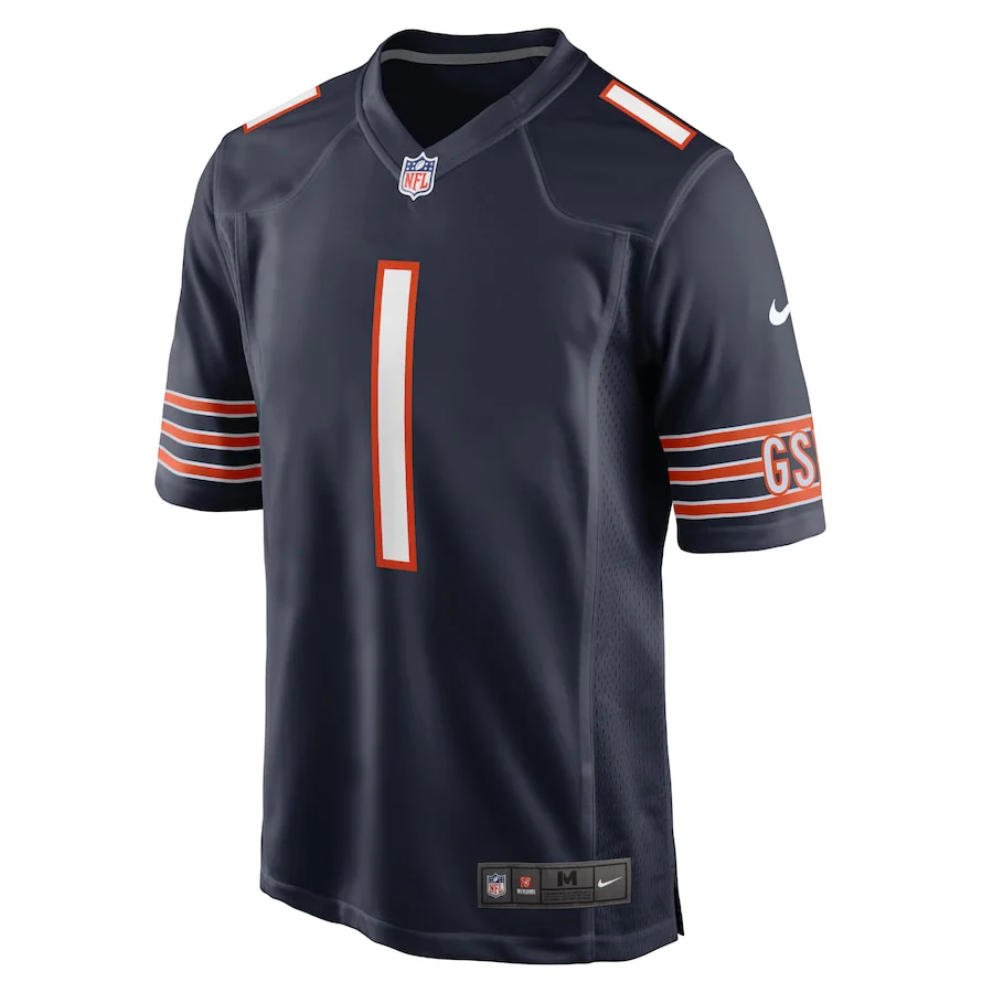 Youth Justin Fields #1 Navy Chicago Bears Nike - Game Jersey - Image 3