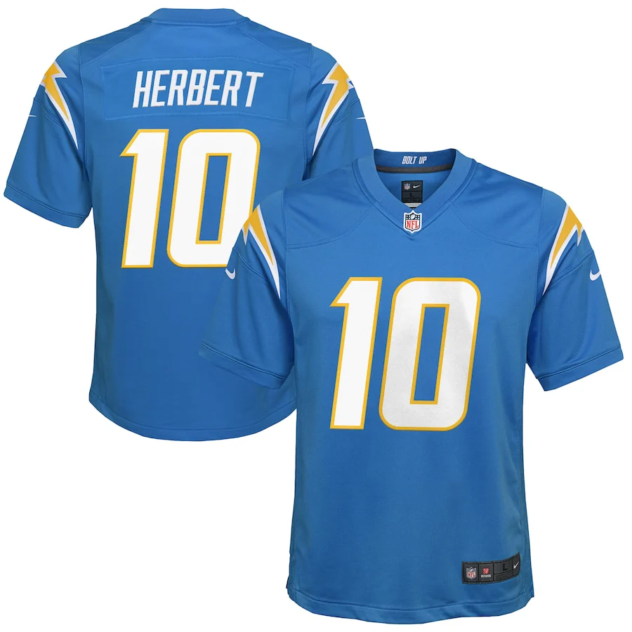 Youth Justin Herbert #10 Blue LA Chargers Nike - Game Jersey