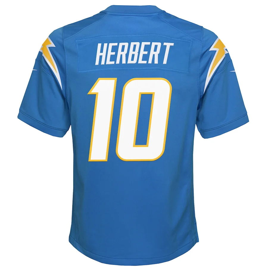 Youth Justin Herbert #10 Blue LA Chargers Nike - Game Jersey - Image 2