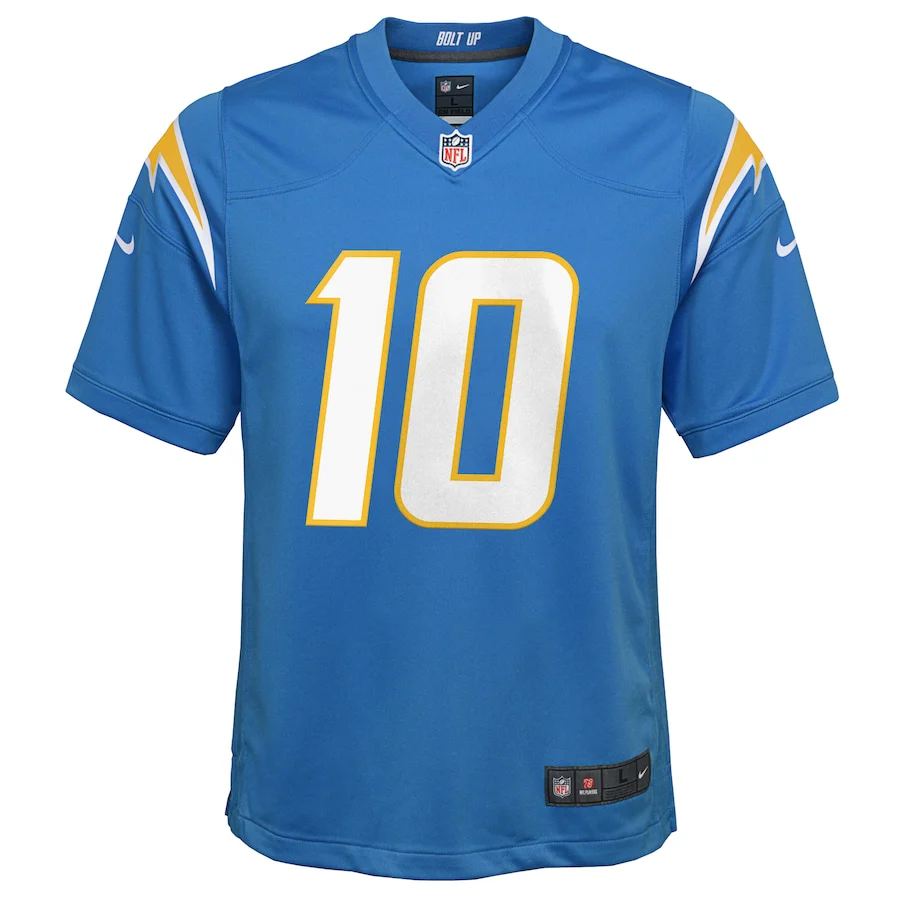 Youth Justin Herbert #10 Blue LA Chargers Nike - Game Jersey - Image 3