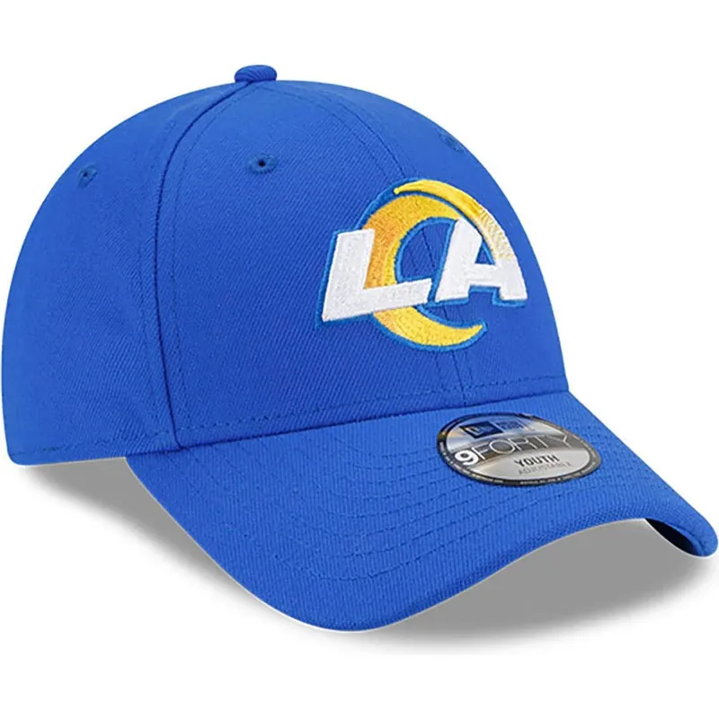 Youth L.A. Rams New Era 9FORTY League Adjustable Hat - Image 3