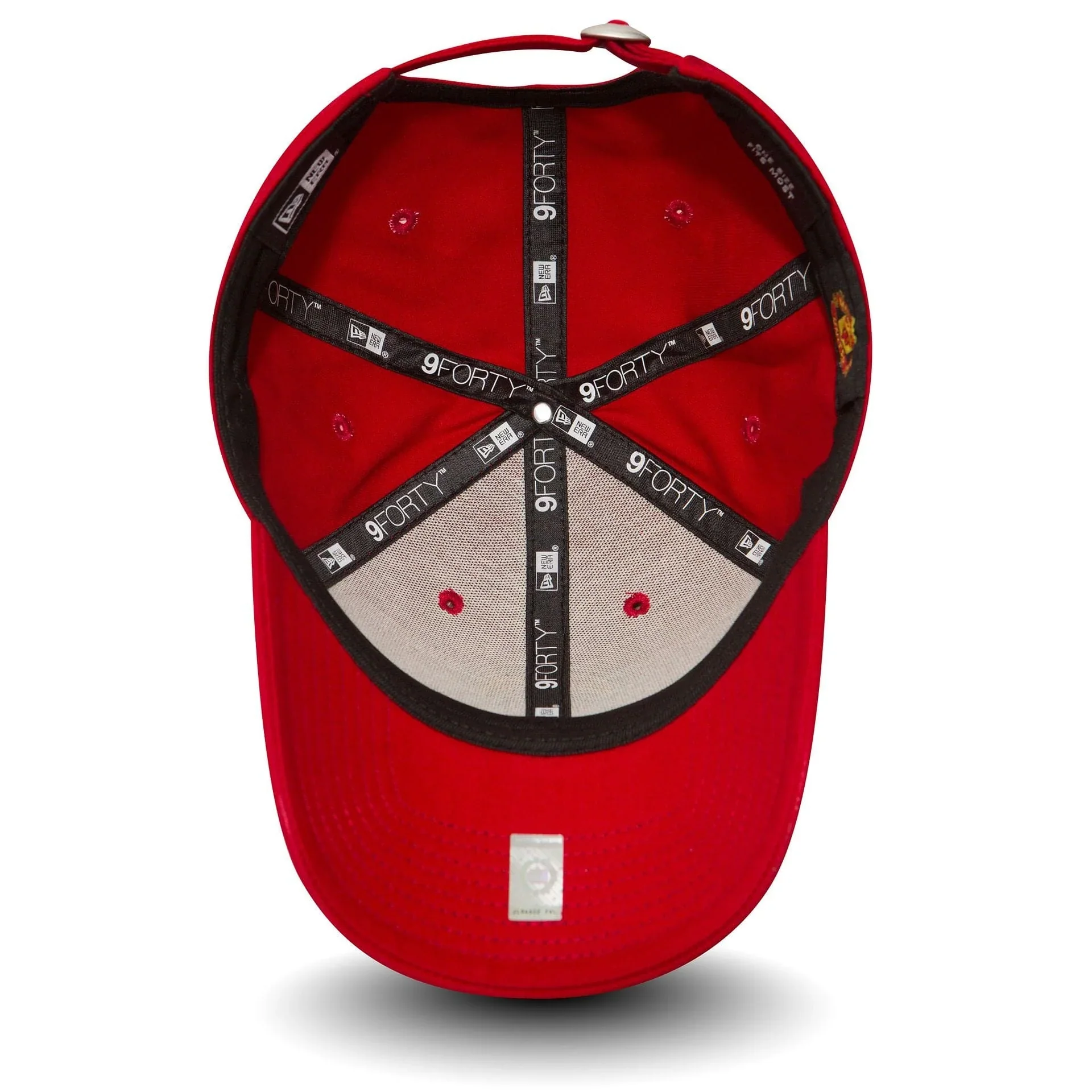 Youth Manchester United New Era 9FORTY Adjustable Hat - Red - Image 4