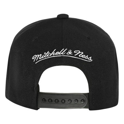 Youth Mitchell & Ness Black Toronto Maple Leafs Busted Logo Wordmark Wrap-Around Pro Pinch Adjustable Hat - Image 5
