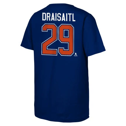 Youth NHL Edmonton Oilers Leon Draisaitl #29 Name & Number T-Shirt 'A' - Image 3