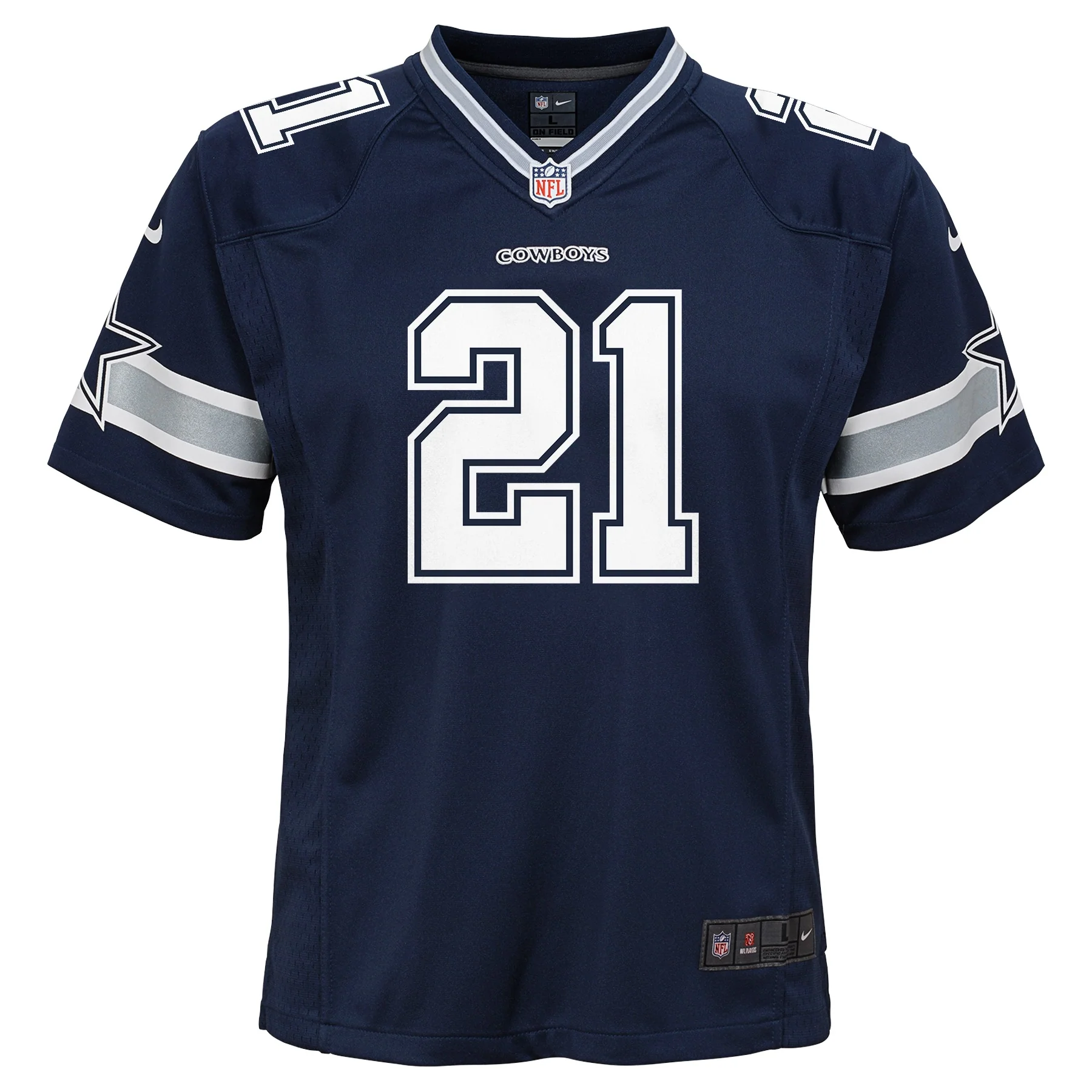 Youth Ezekiel Elliott #21 Navy Dallas Cowboys Nike - Game Jersey - Image 2