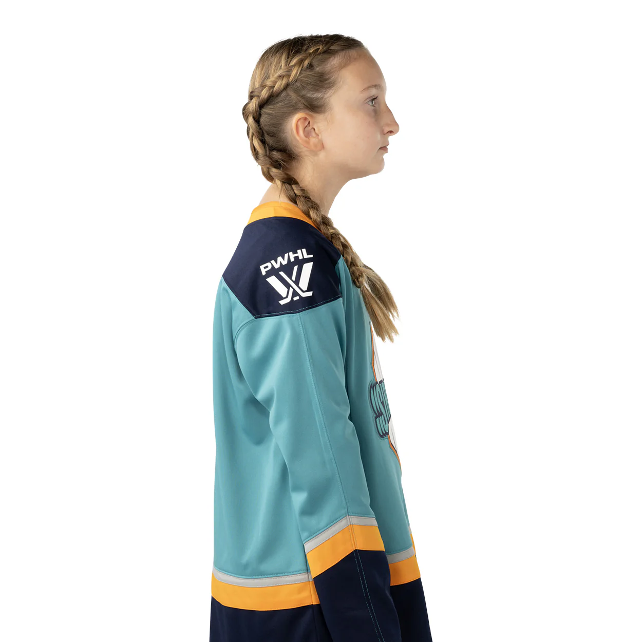 Youth PWHL Teal New York Sirens Replica Hockey Jersey - Image 3