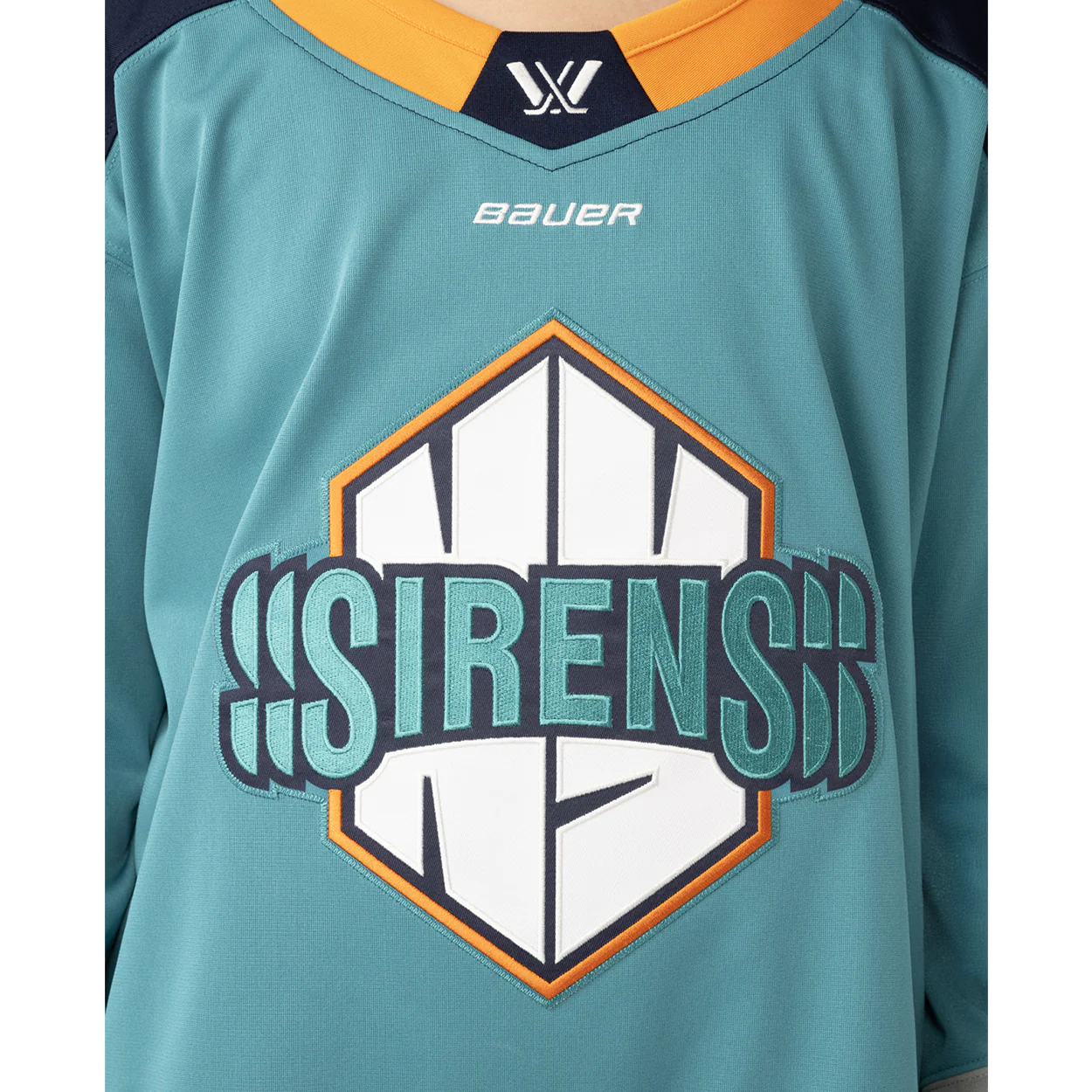 Youth PWHL Teal New York Sirens Replica Hockey Jersey - Image 4