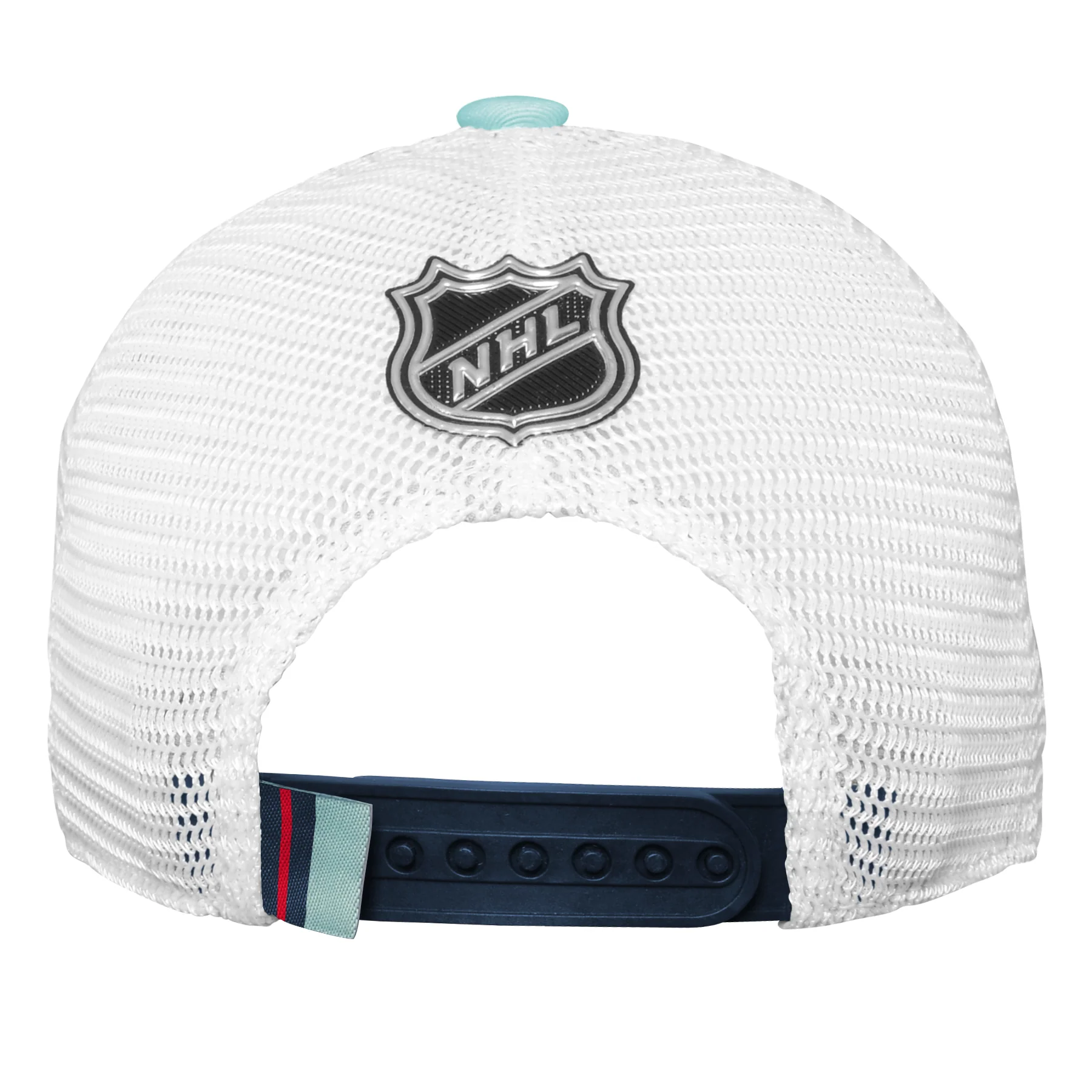 Youth Seattle Kraken Fanatics Branded 2023 NHL Draft On Stage Trucker Adjustable Hat - Image 3