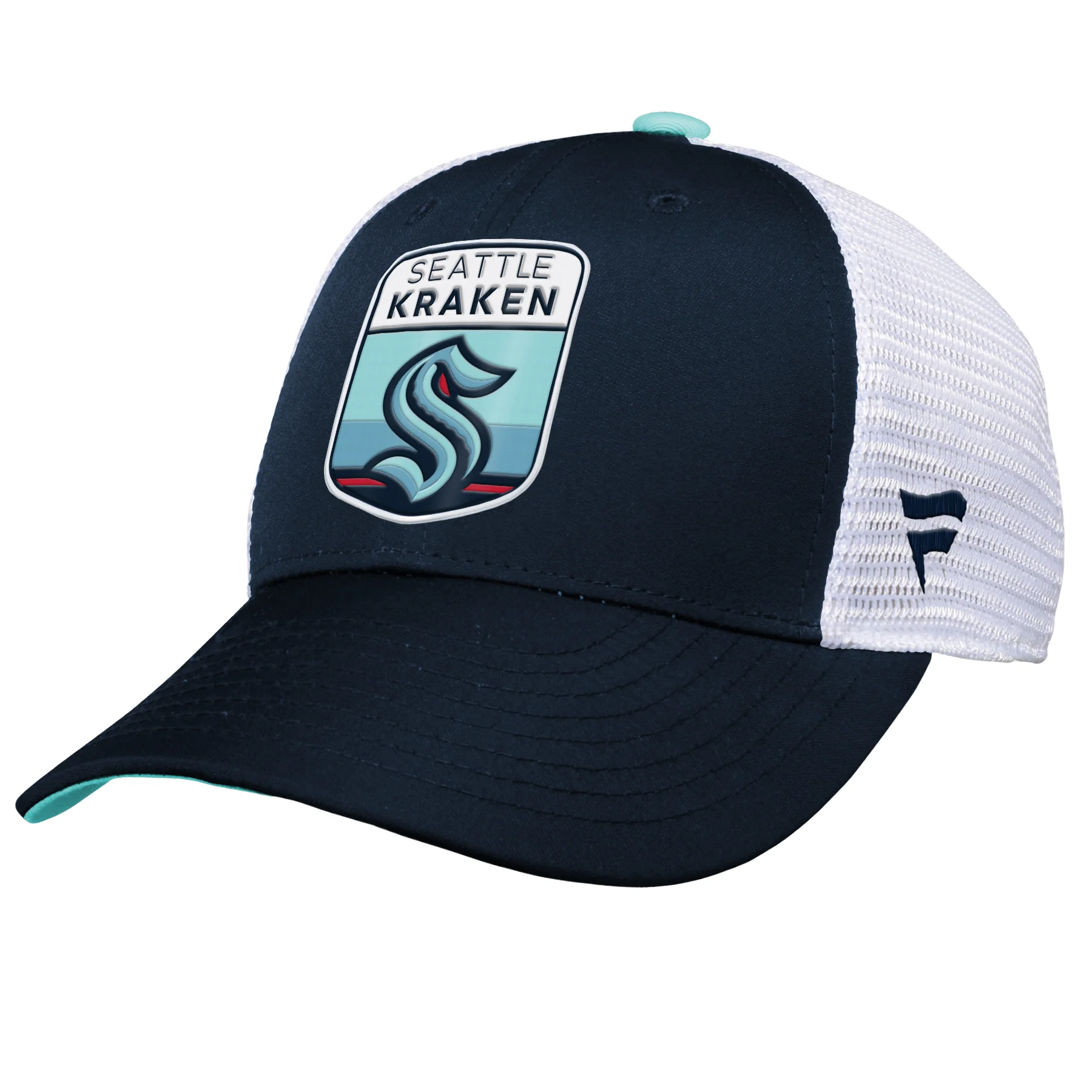 Youth Seattle Kraken Fanatics Branded 2023 NHL Draft On Stage Trucker Adjustable Hat - Image 5