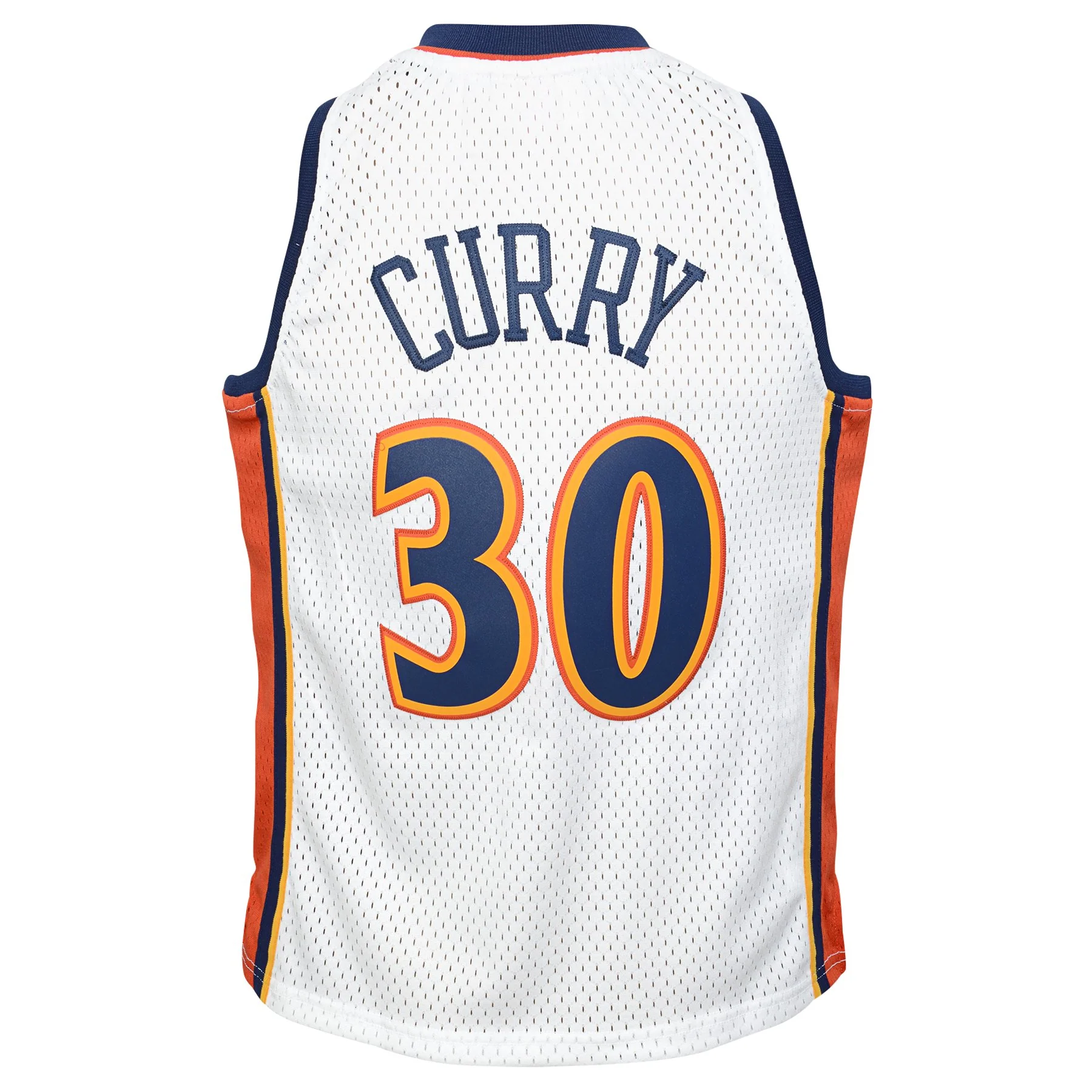 Youth Stephen Curry #30 Golden State Warriors Mitchell & Ness 2009-10 Hardwood Classic Swingman Jersey - White - Image 3