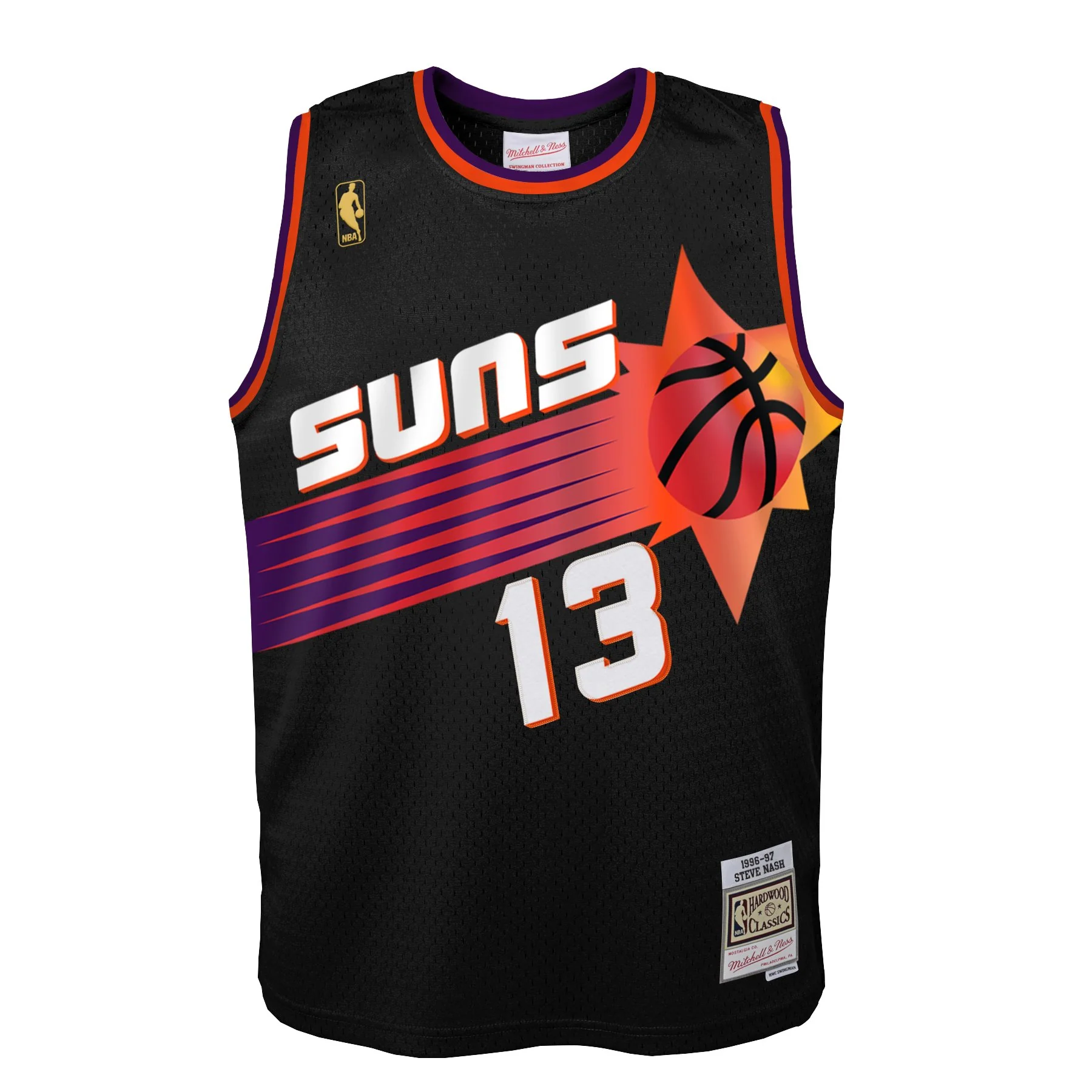 Youth Steve Nash #13 Phoenix Suns Alternate Mitchell & Ness 1996-97 Hardwood Classic Swingman Jersey - Image 2