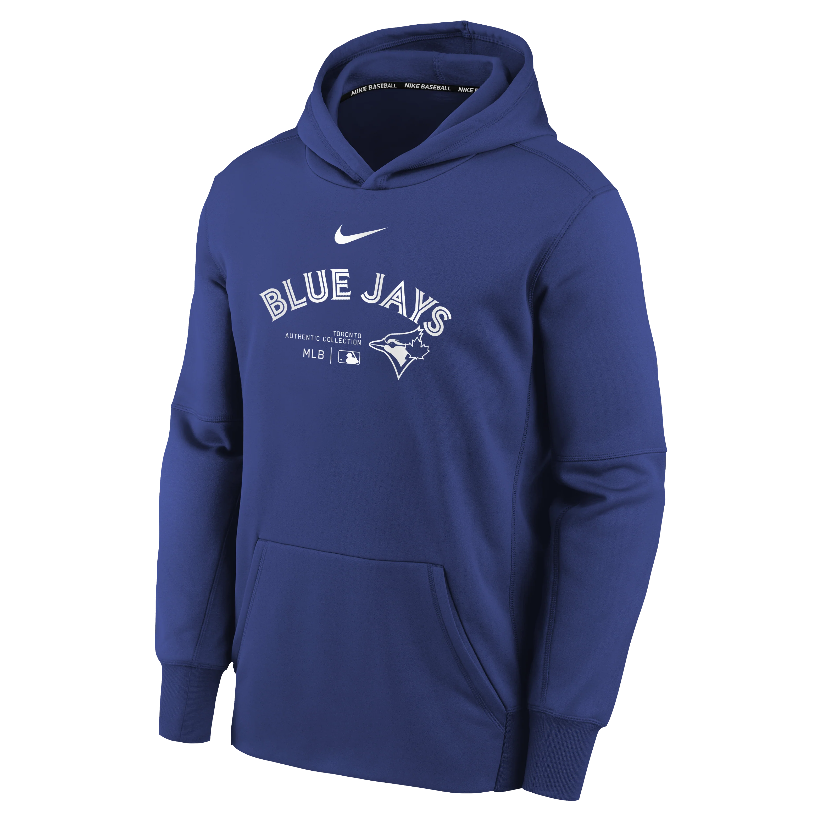 Youth Toronto Blue Jays 2024 Authentic Collection Rush Blue Therma Fleece Hoodie - Image 2