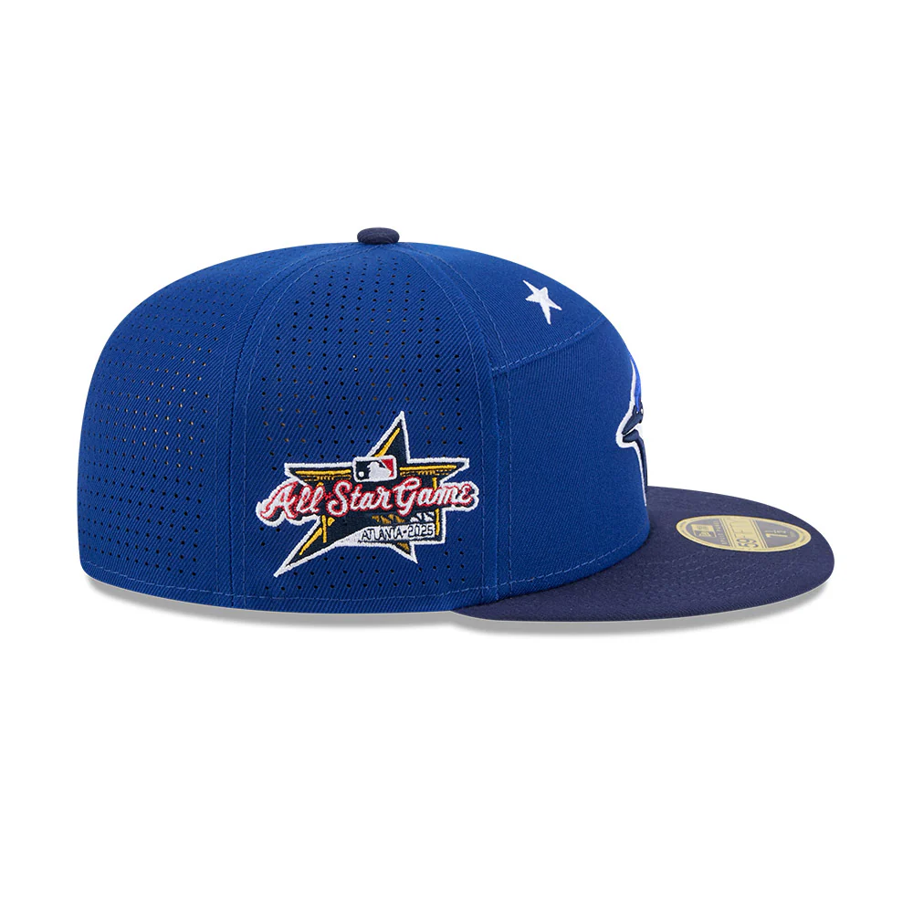 Youth Toronto Blue Jays 2025 All-Star Games 59FIFTY Split Panel New Era Fitted Hat - Blue - Image 6
